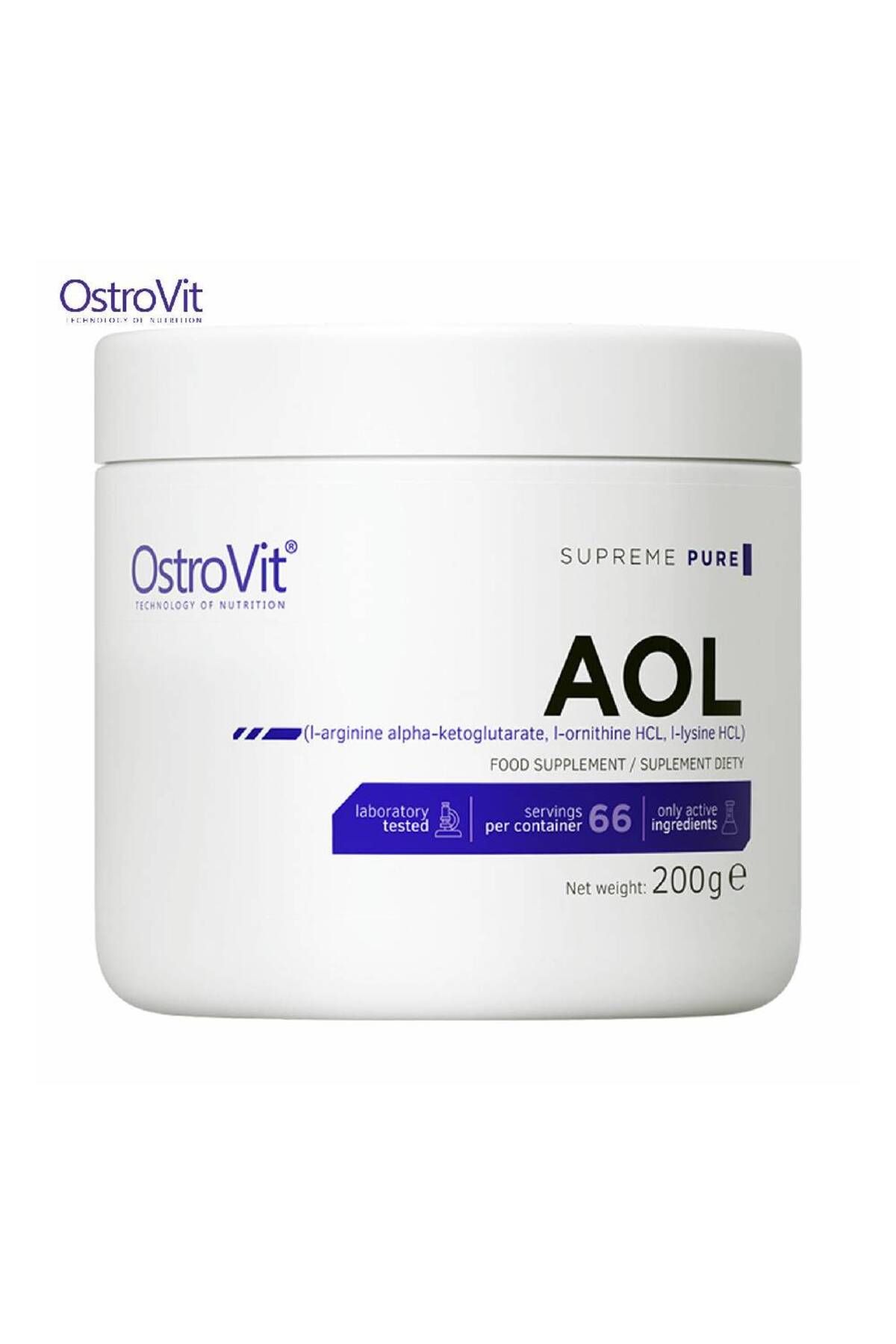 Ostrovit Aol, Pudra, 200g, Ostrovit, Supliment Alimentar Pentru Refacere, Puritate Inalta Supreme Pure - Mărime unică