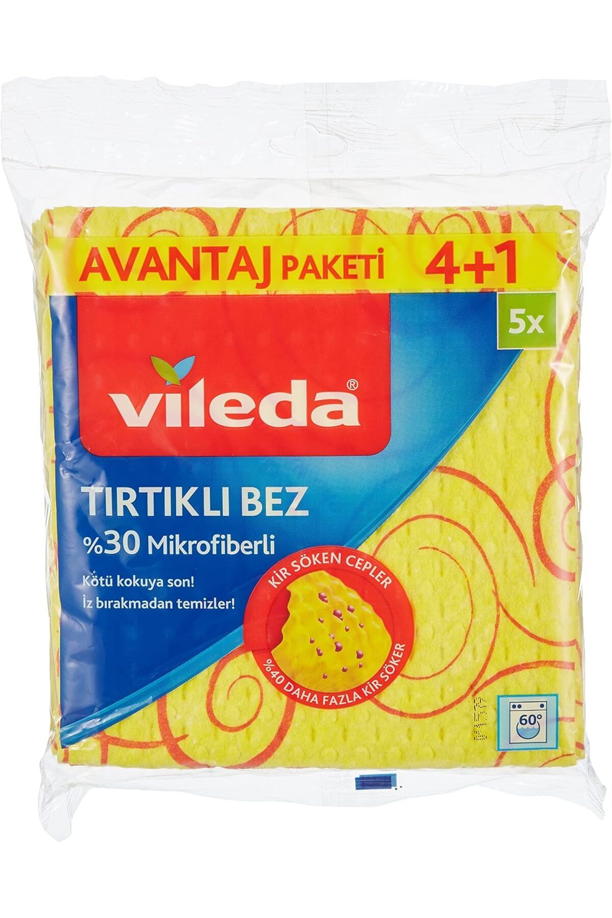 ÇAĞUR Dark Temizlik Bezi, Novolon, Kir söken cepler, 4+1'li Avantaj Paket Yenii 1099594