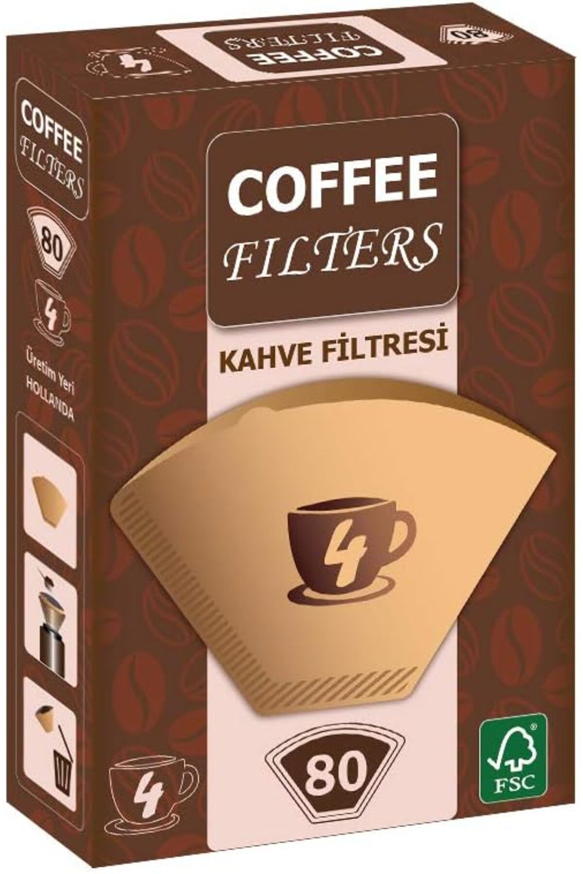 STOREMAX EMN Filters Filtre Kahve Kağıdı 80'li Brown 1X4 Cİ ST5 1133631