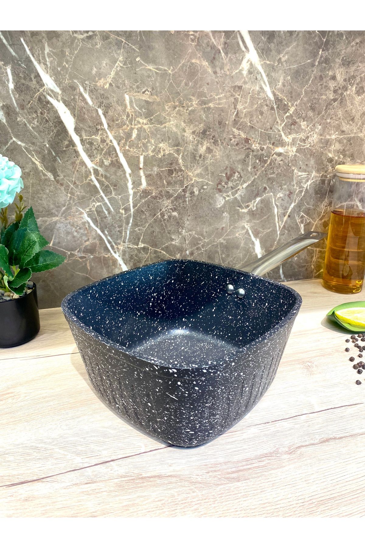 Elvira Granit 18 cm Sosluk-siyah