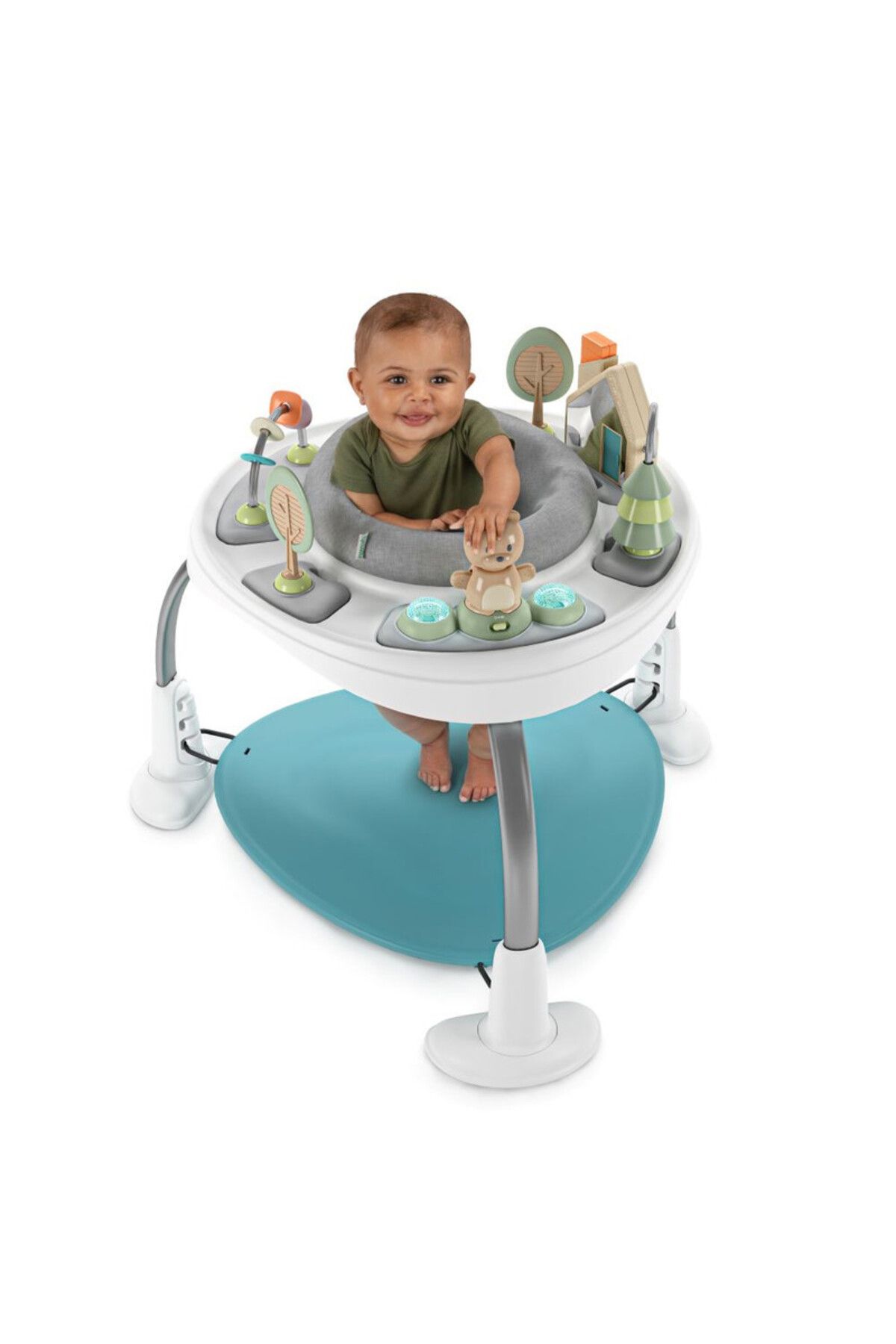 Ingenuity-مجموعة أنشطة 2 في 1 من Spring & Sprout مع طاولة - الغابة الأولى - العمر: من 6 إلى 24 شهرًا فأكثر 3