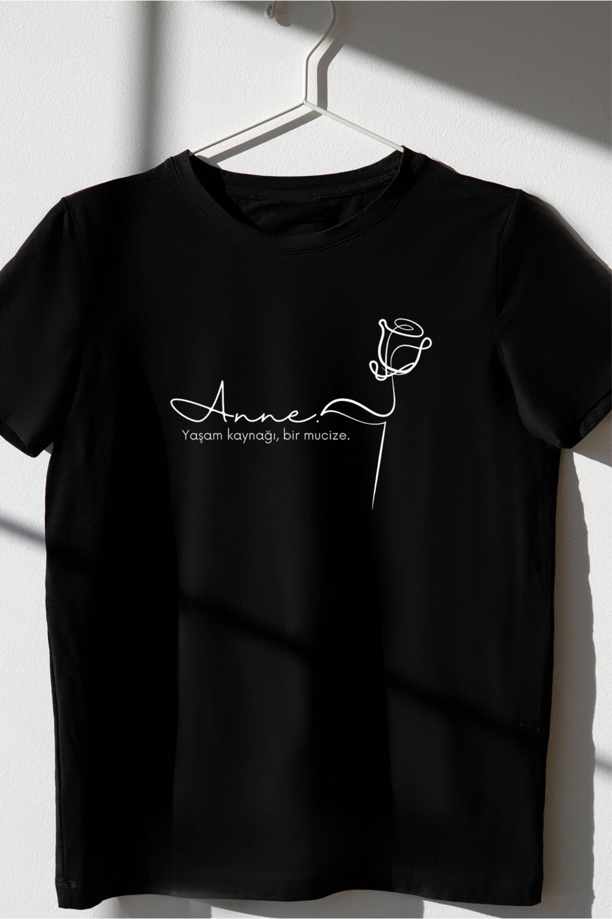 VİZYON İKRA Anneler Günü Özel Tasarım Kombin Unisex T-shirt/Tişört - TEK ADET FİYATIDIR