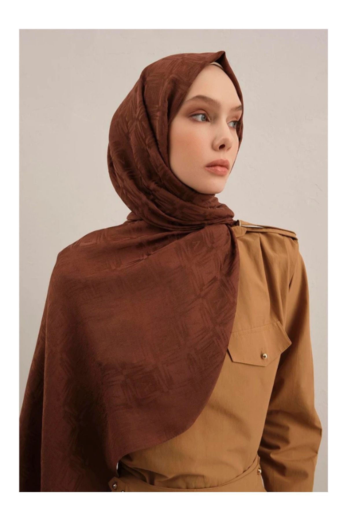 Armine Lyocell Naia Kare Monogram Şal