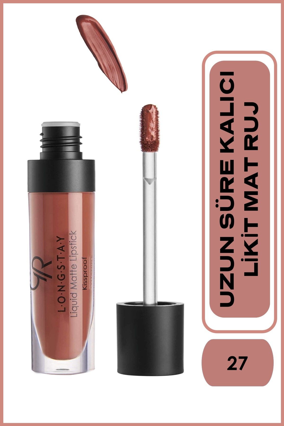 Longstay Liquid Matte Lipstick No:27 Milky Chocolate - Likit Mat Ruj