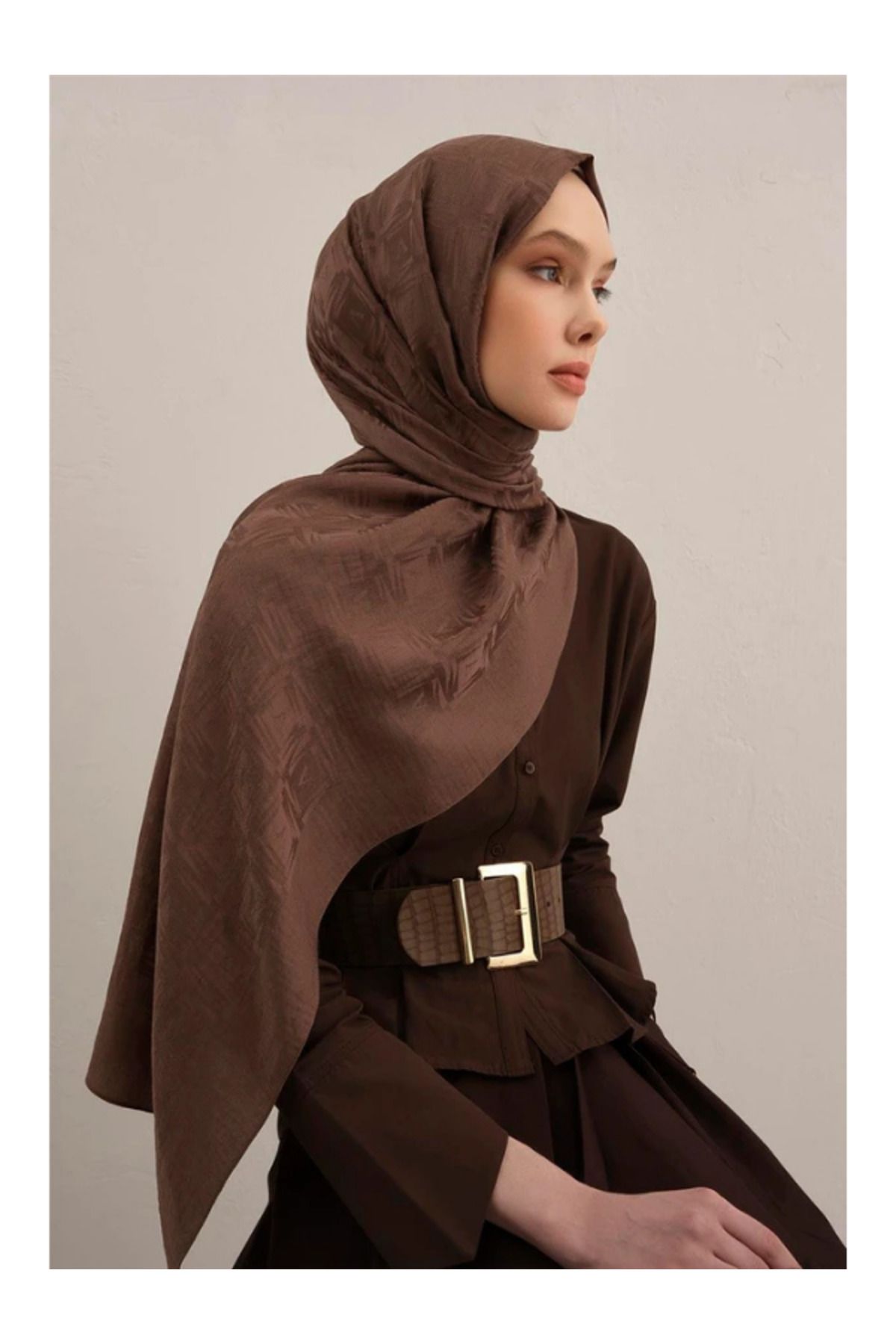Armine Lyocell Naia Kare Monogram Şal