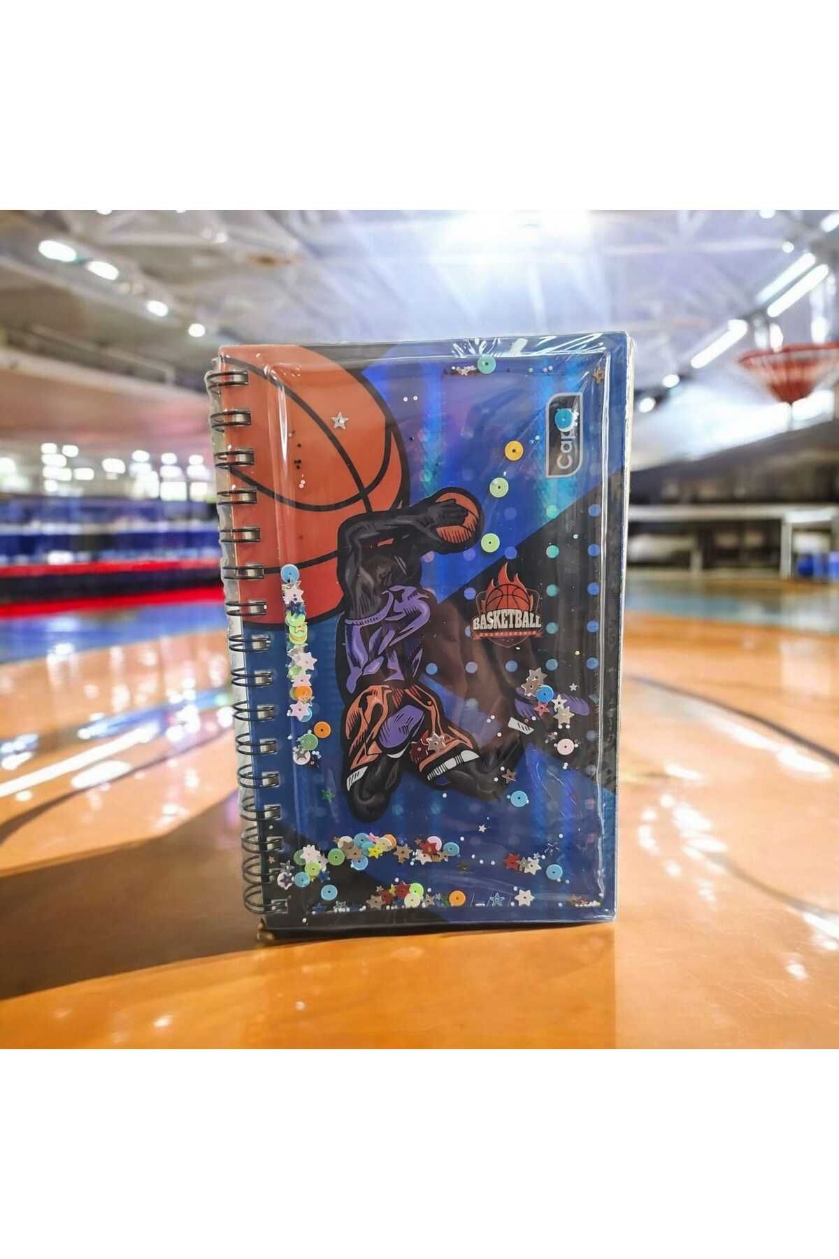 ALLStore SPİRALLİ YUMUŞAK KAPAK PULLU NOT DEFTERİ 60 GR 224 SAYFA 21X14 CM BASKETBOL