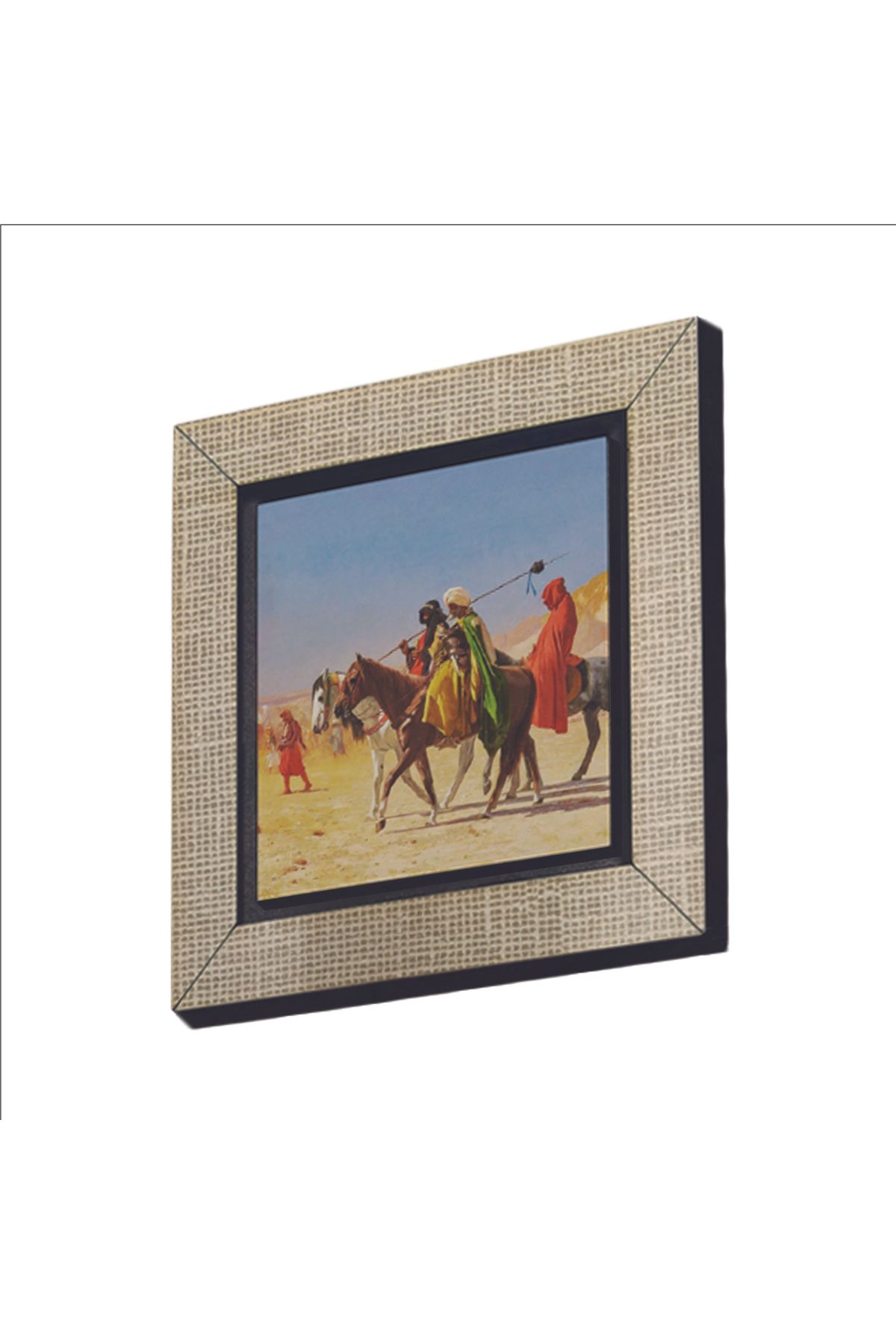 Sadrazam Çölde Atlılar Resmi Baskılı MDF Magnet (7 X 7 KRT-135)