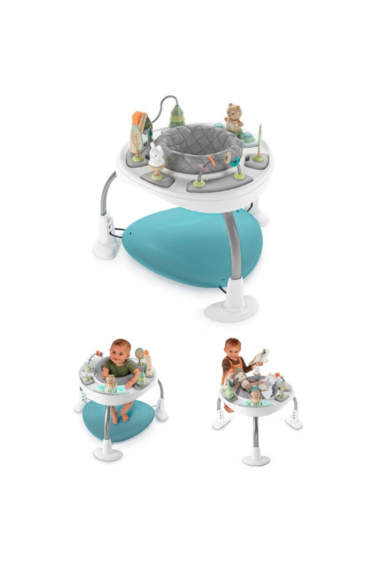 Ingenuity-مجموعة أنشطة 2 في 1 من Spring & Sprout مع طاولة - الغابة الأولى - العمر: من 6 إلى 24 شهرًا فأكثر 2