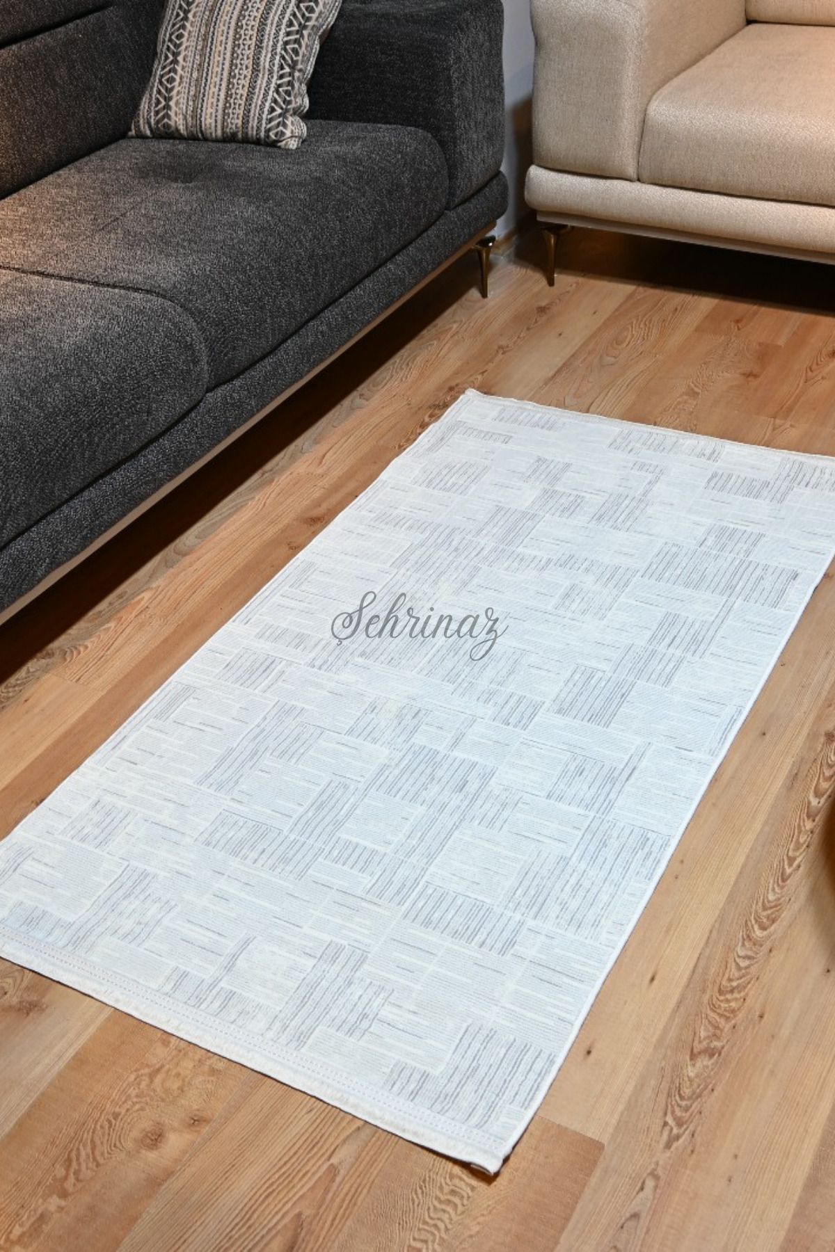 Şehrinaz Sisal Halısı Dekor Salon Halısı Yıkanabilir Halı Salon Aksesuarları Dokuma Halı Kaymaz Taban Lüks