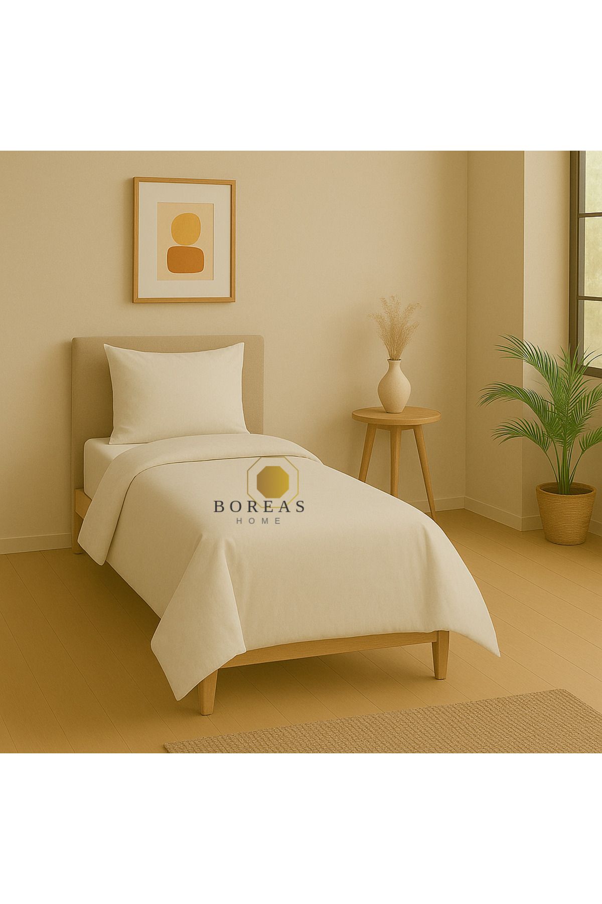 Boreas Home SOFT Lastikli Çarşafı TEK Kişilik Nevresim Takımı