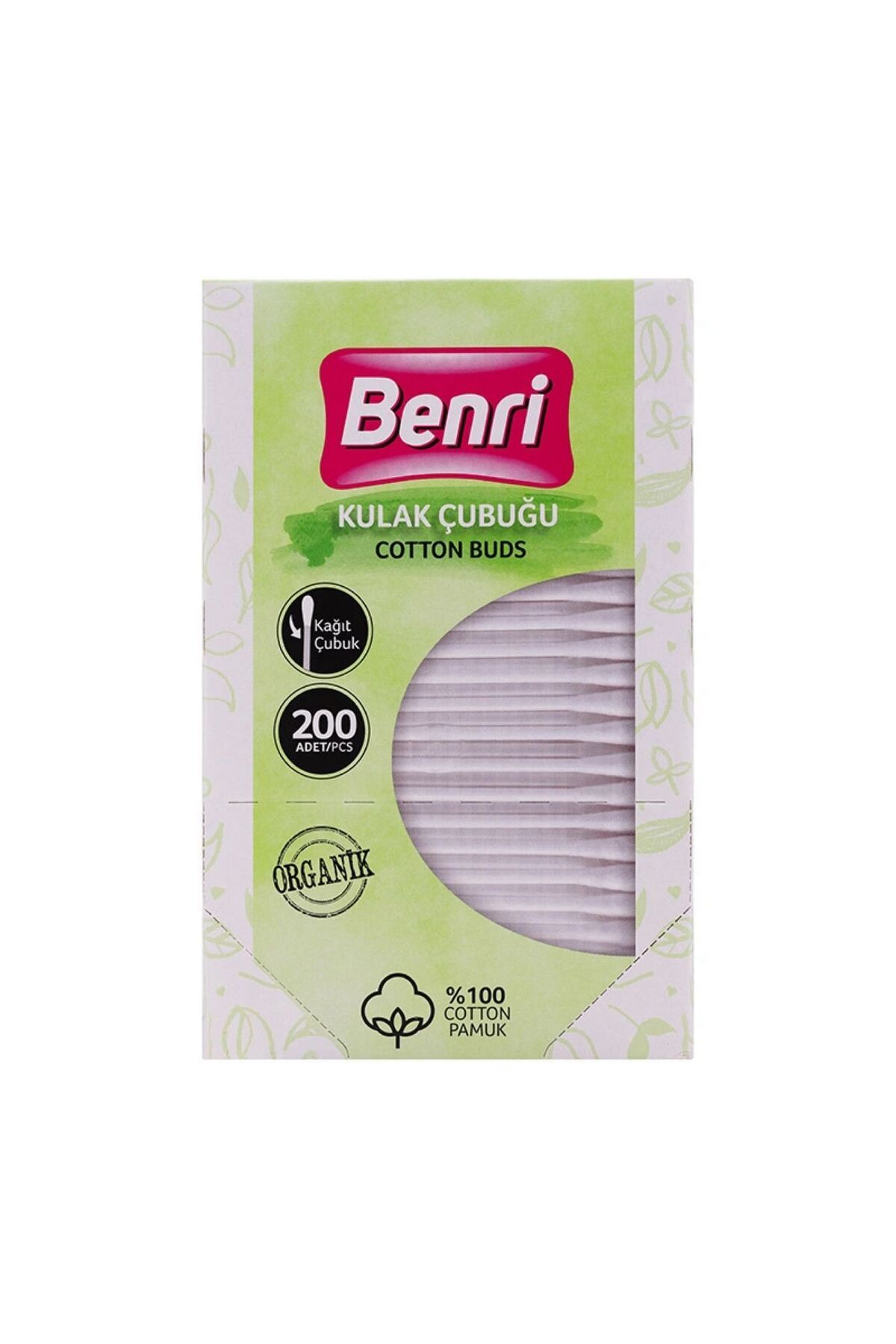 Benri Organik Kulak Temizleme Çubuğu 200 Adet
