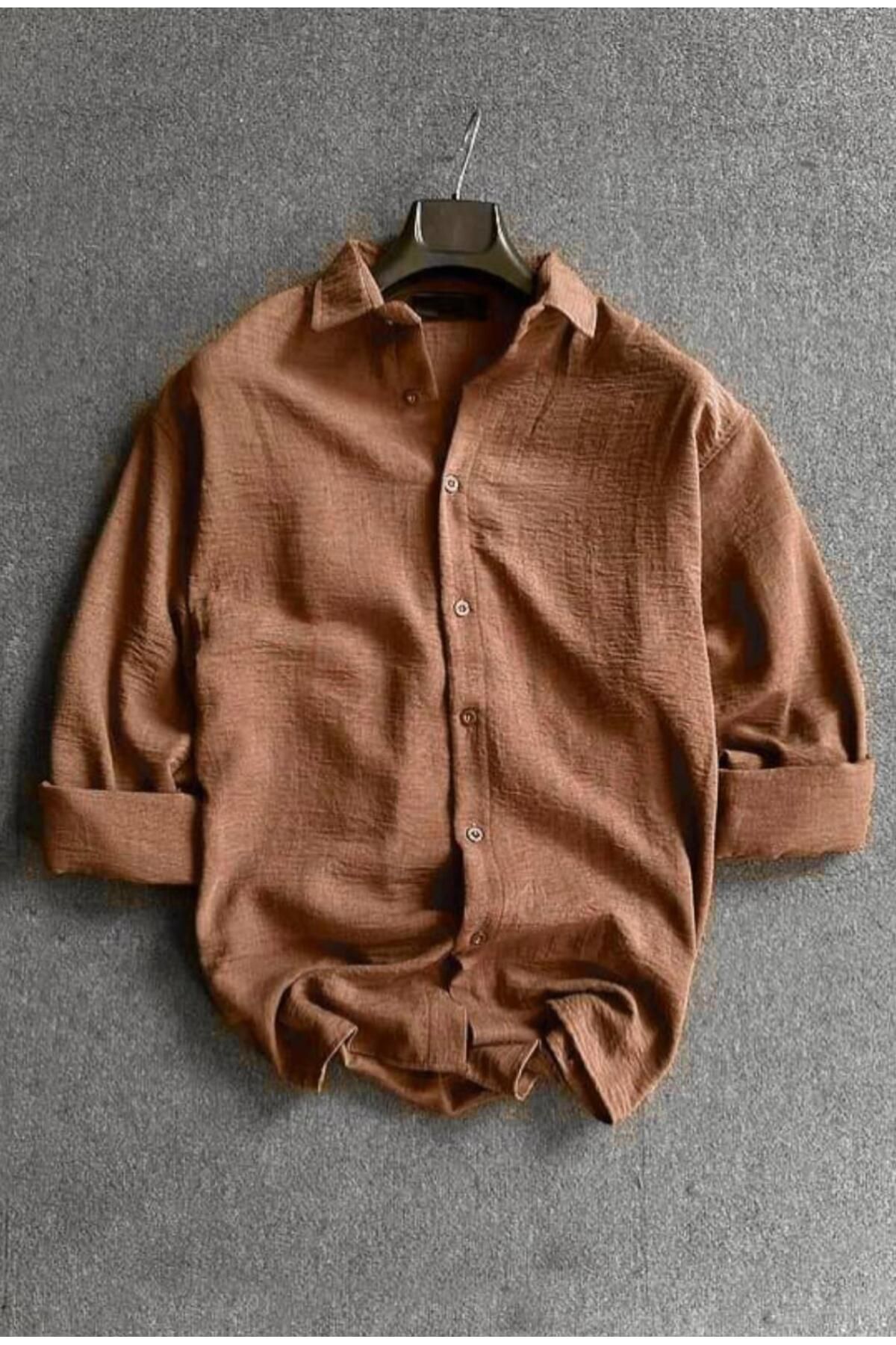 Butik Erkek Oversize Sofia İnce Keten Gömlek