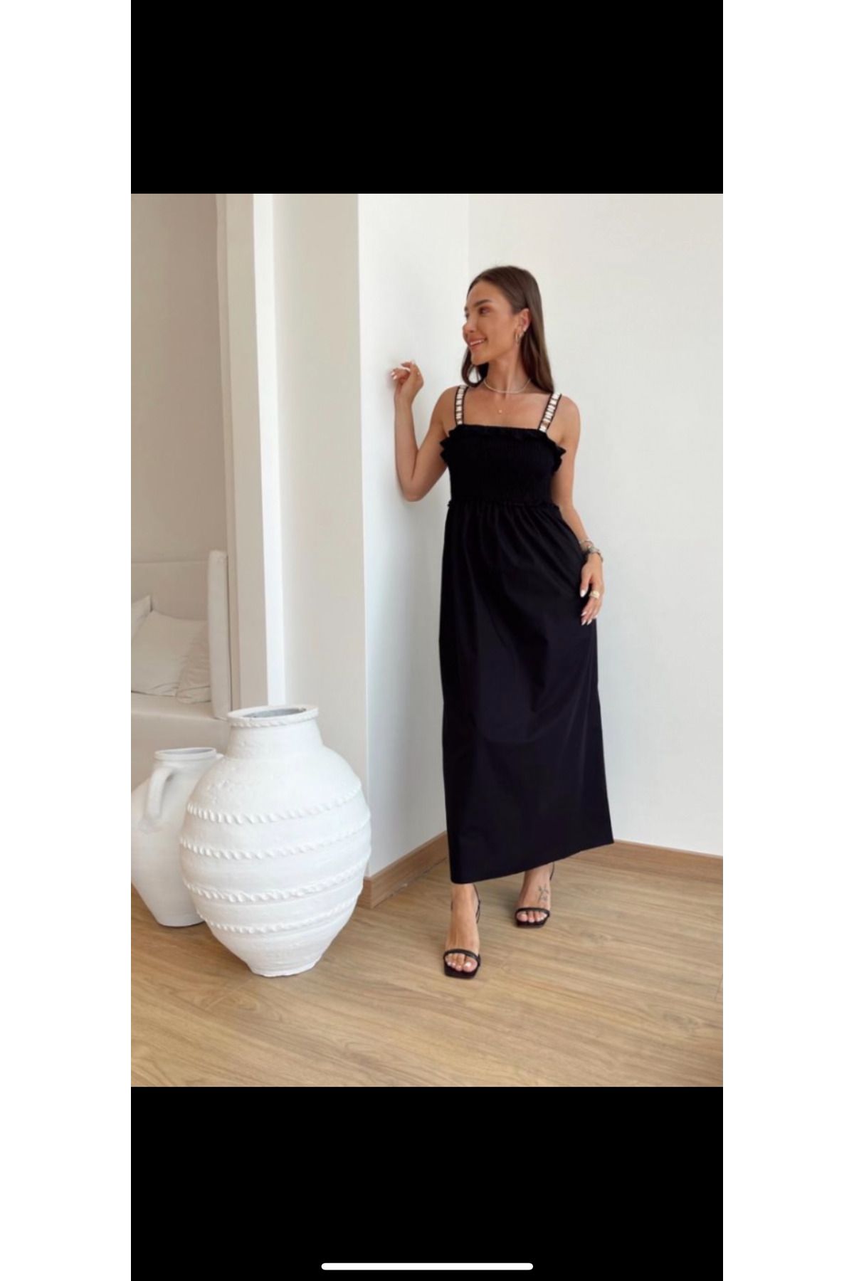 Miyu Accessories Miyu Deniz Kabuğu Askılı Elbise