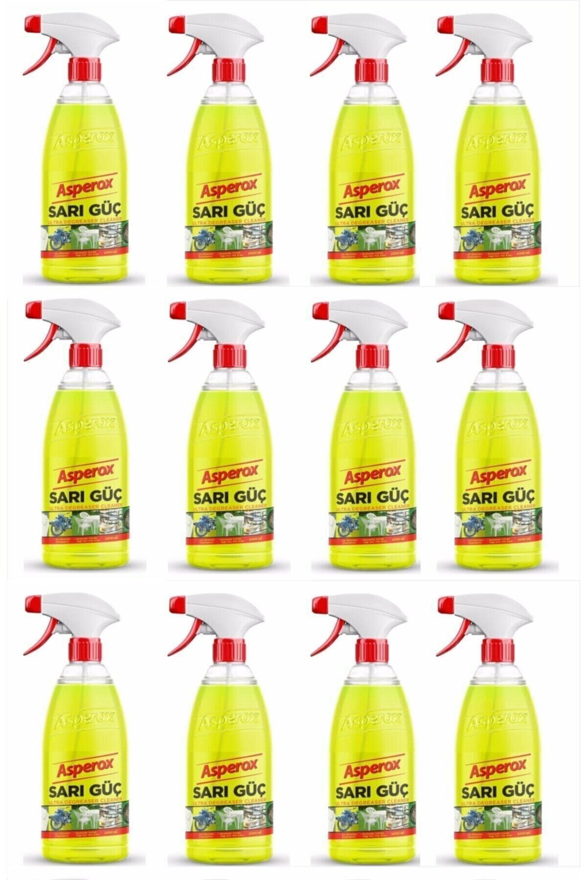 ASPEROX Sarı Güç Çok Amaçlı Ultra Yağ Çözücü 1 L X 12 ADET