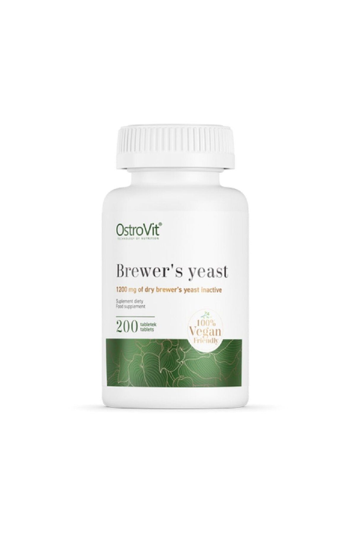 Ostrovit Drojdie De Bere 1200mg, 200 Tablete, Ostrovit, Supliment Alimentar Pentru Sanatate - One Size