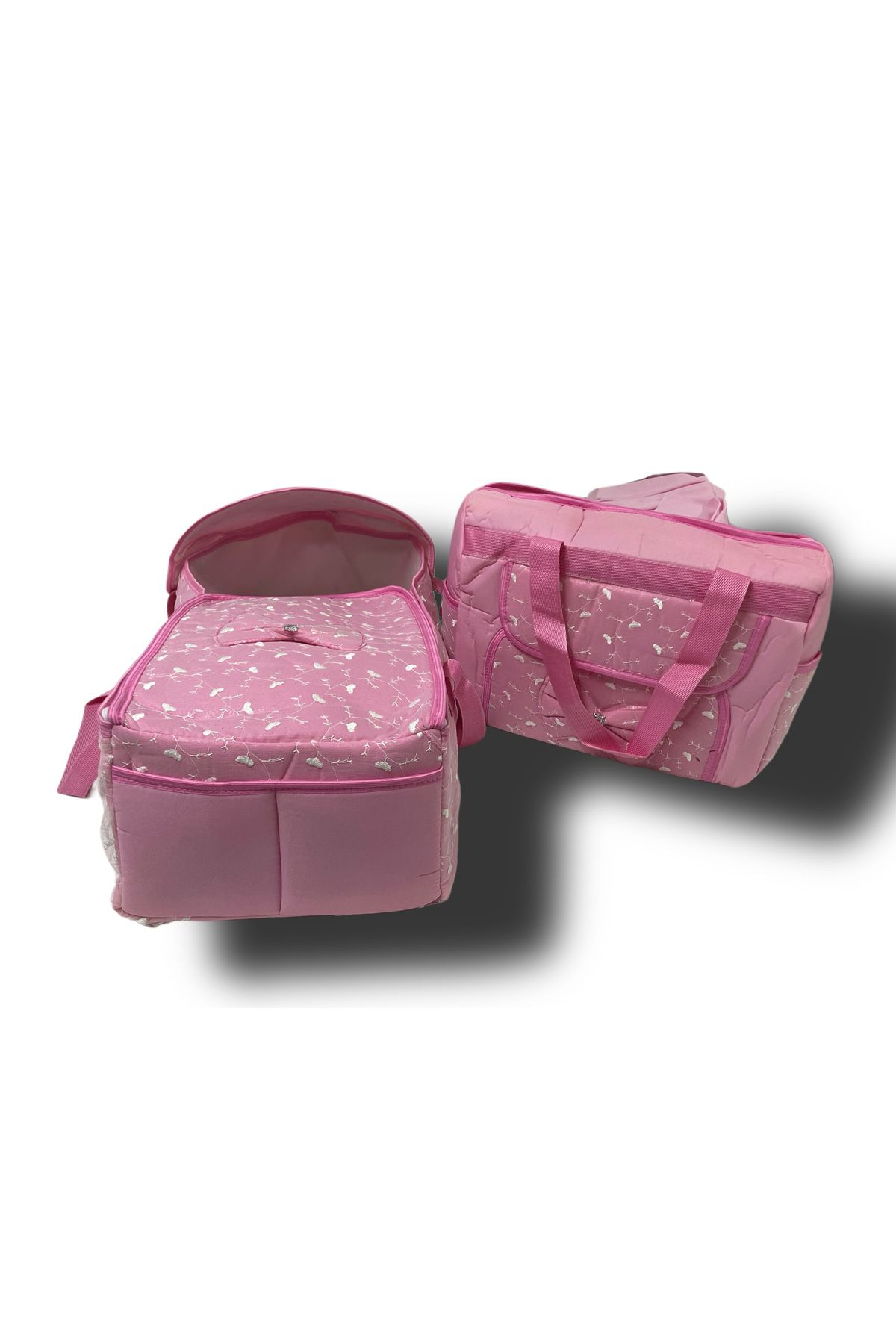 tipycix kids wear Lüks Taşıma Çantası Malzeme Çantası 2'li Bebek Seti
