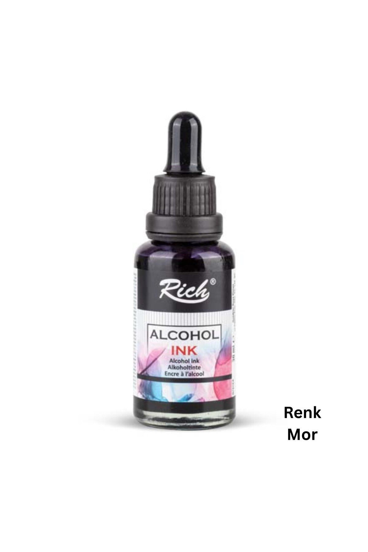 roco paper Alkol Bazlı Mürekkep (Alcohol Ink) – 30 Ml, Krapon Çiçek Yapım, DIY Mürekkebi, Mor