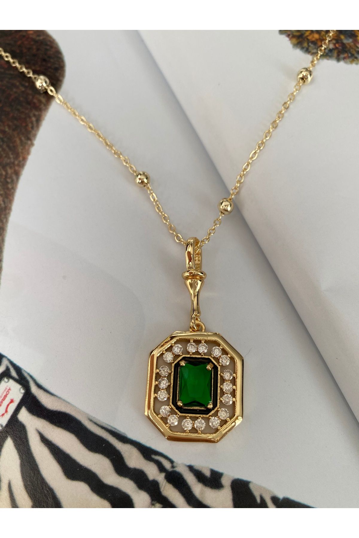 Pinery Jewels VIP SERİ - Zirkon Taşlı Kimler Geldi Serenay Kolyesi