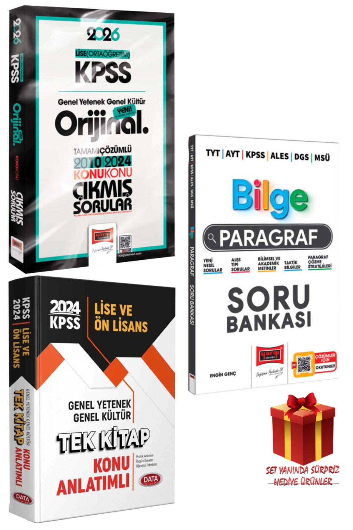 Yargı Yayınları 2026 KPSS Lise (Ortaöğretim) Orijinal Çıkmış Sorular 2010-2024+Tek Kitap Konu+Bilge Paragraf Soru B