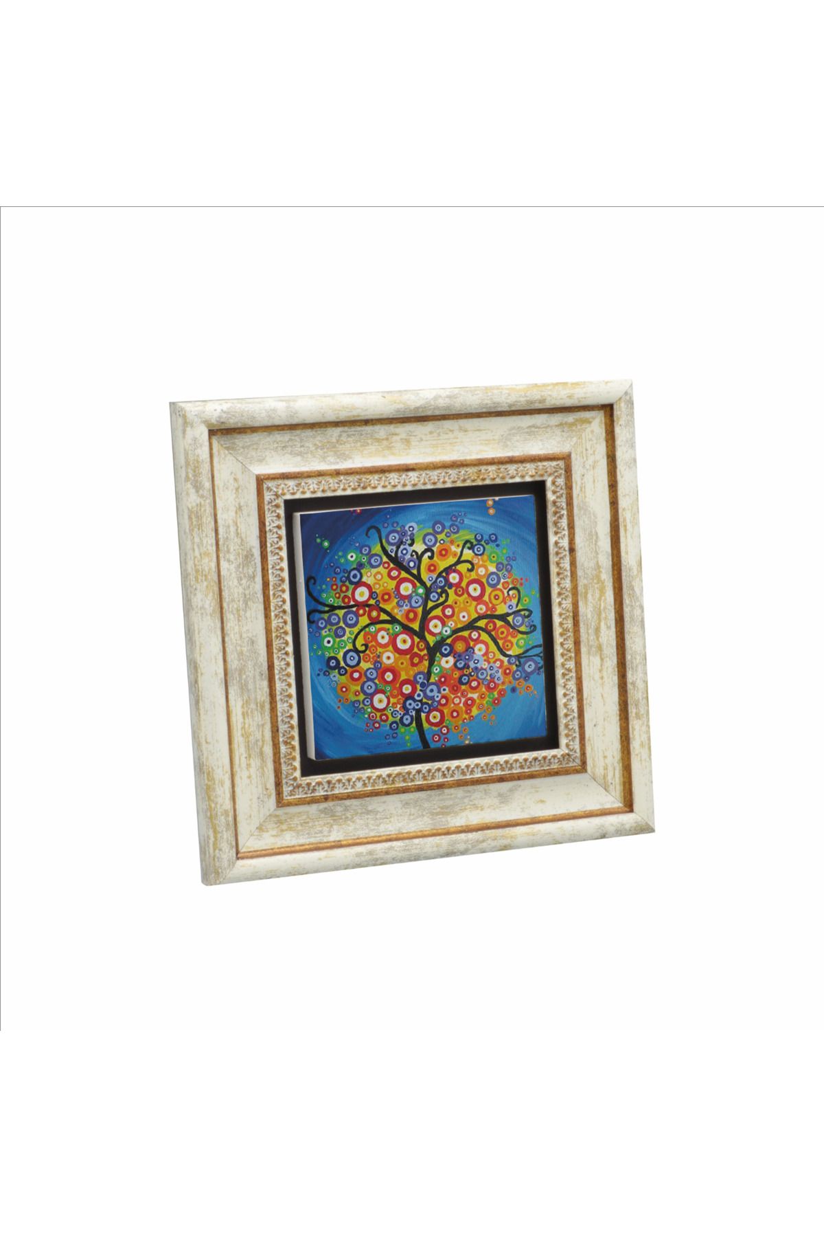 Sadrazam Ağaç Baskılı Doğaltaş Tablo (20 X 20 KRG-149)