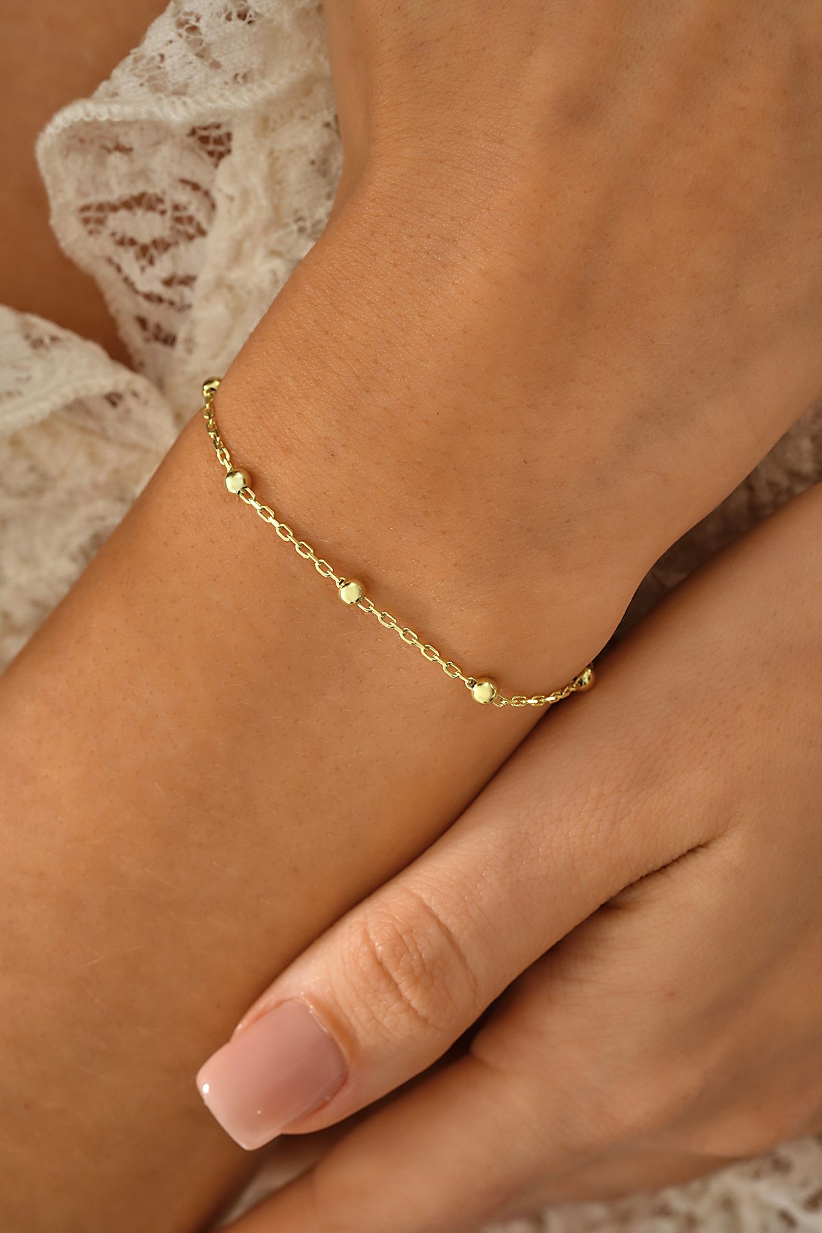 Klart Jewellery Boncuklü Gümüş Bileklik 925 ayar Gümüş Boncuklu bileklik