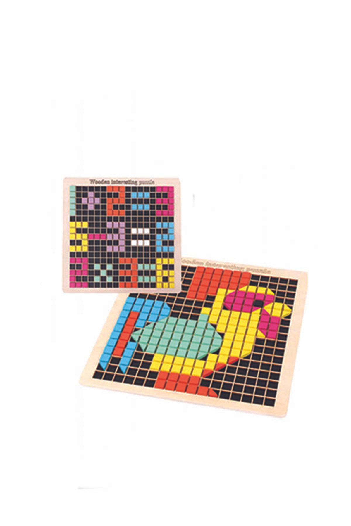 Other-Wooden Mosaic Puzzle – Pixel Board Early Learning Toy for Kids | Educational Wooden Floor Puzzle 7