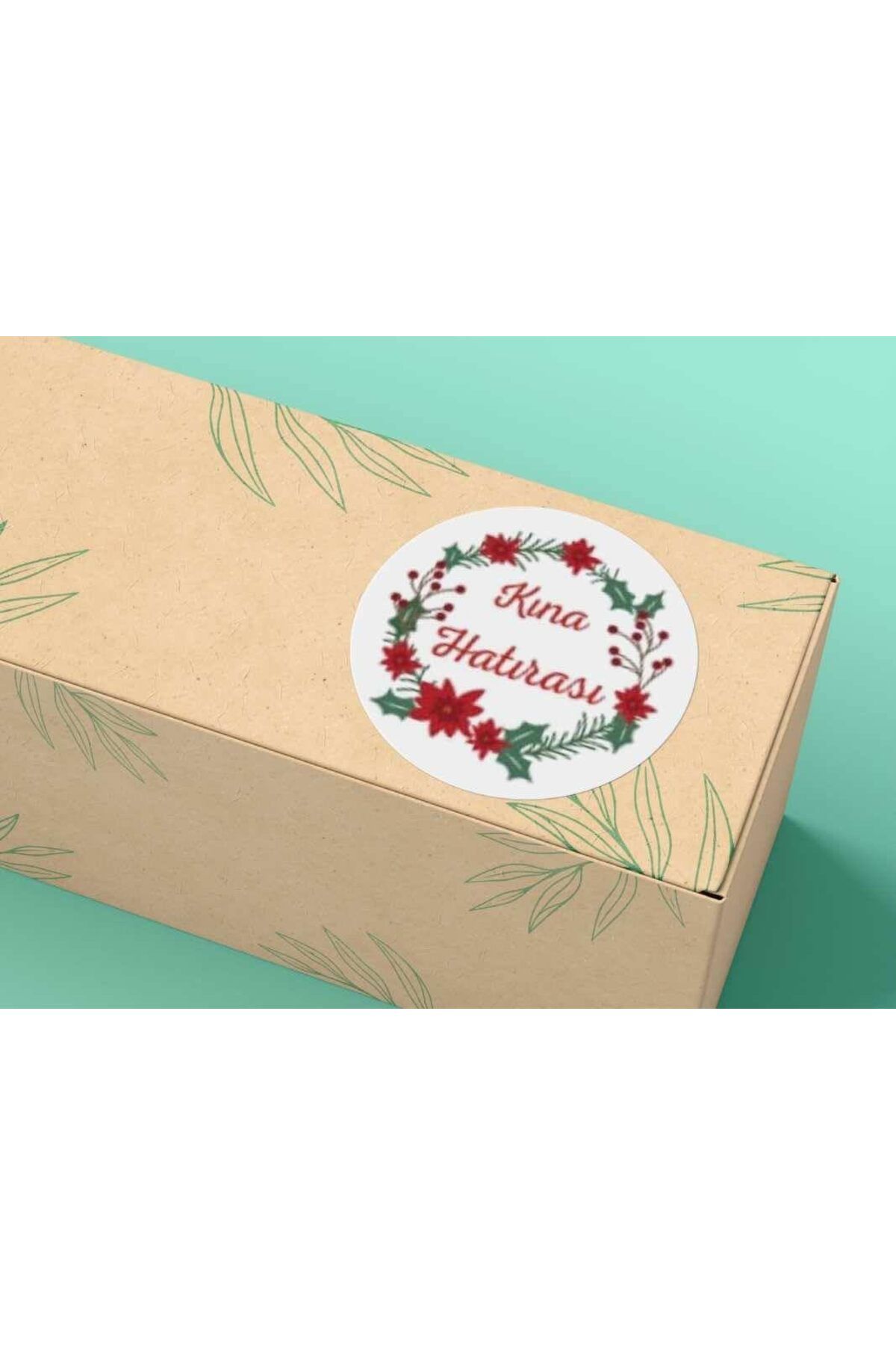 ÇAĞUR Dark Kına Hatırası Kırmızı Etiket Mat Sticker 4 Cm (100 Adet) Yenii 1099594