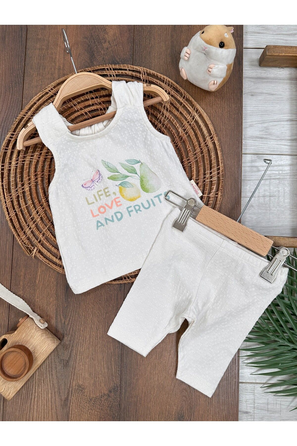 Baby Waka Baskılı Yazlık Kız Bebek Takım