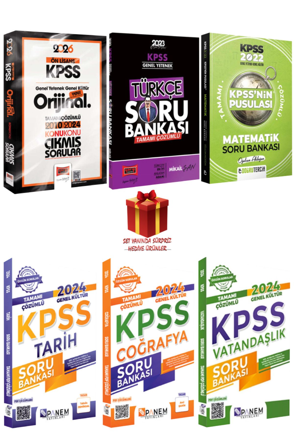 Yargı Yayınları 2026 KPSS Ön Lisans Orijinal 2010-2024 Konu Konu Çıkmış Sorular+ Panem- Doğru Tercih Soru Bankası