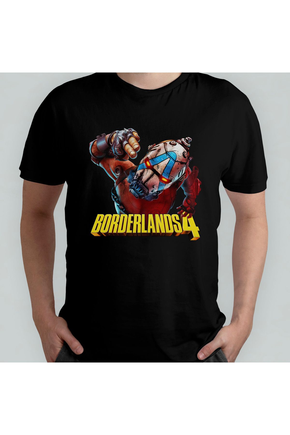 Pixxa Borderlands 4 Temalı Unisex %100 Pamuklu Bisiklet Yaka T-Shirt Model 1