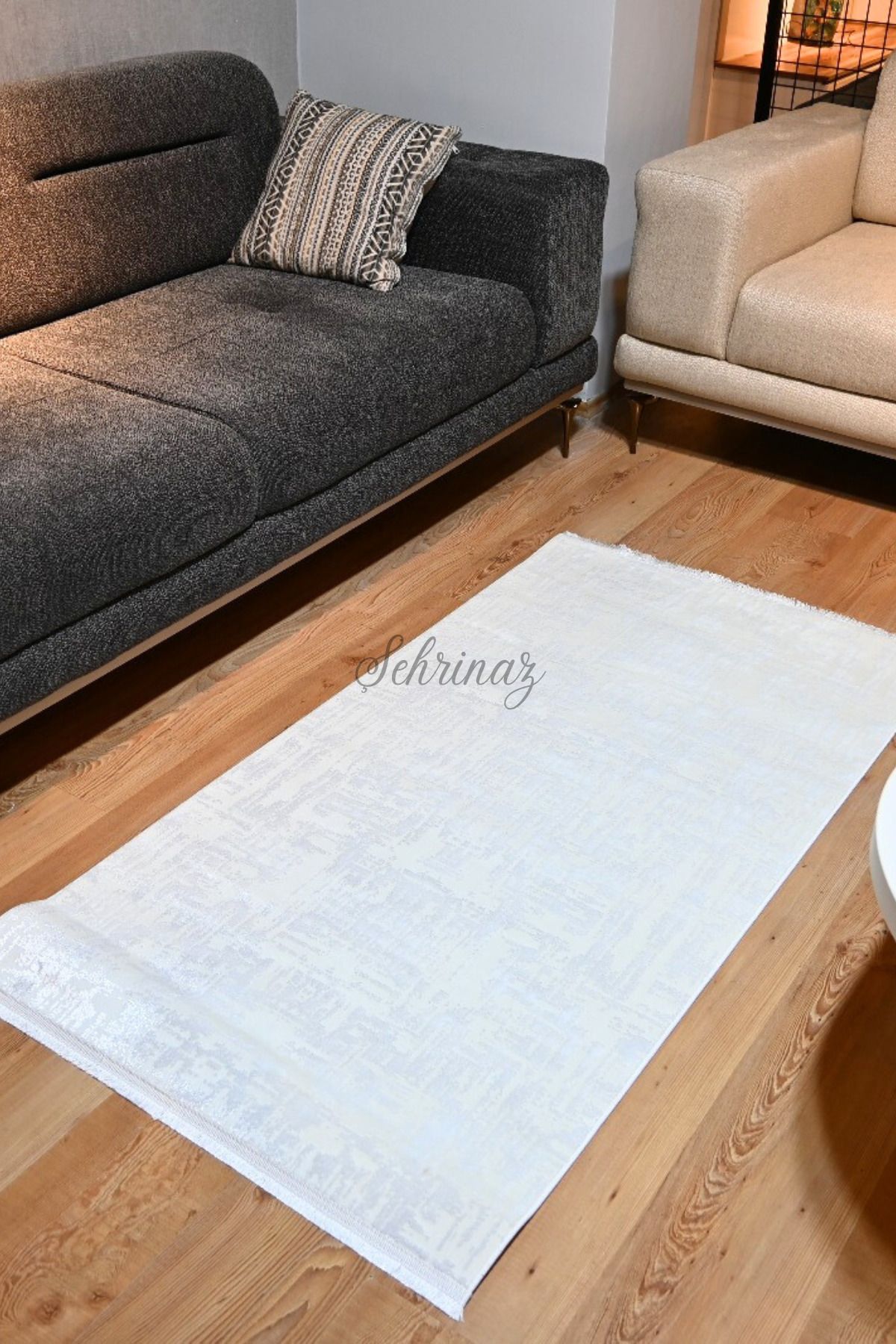 Şehrinaz Sisal Halısı Dekor Salon Halısı Yıkanabilir Halı Salon Aksesuarları Dokuma Halı Kaymaz Taban Lüks