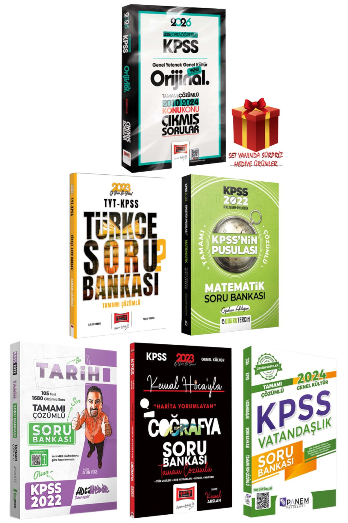 Yargı Yayınları 2026 KPSS Lise (Ortaöğretim) GYGK Orijinal Çıkmış Sorular 2010-2024+Tüm Dersler Soru Bankası
