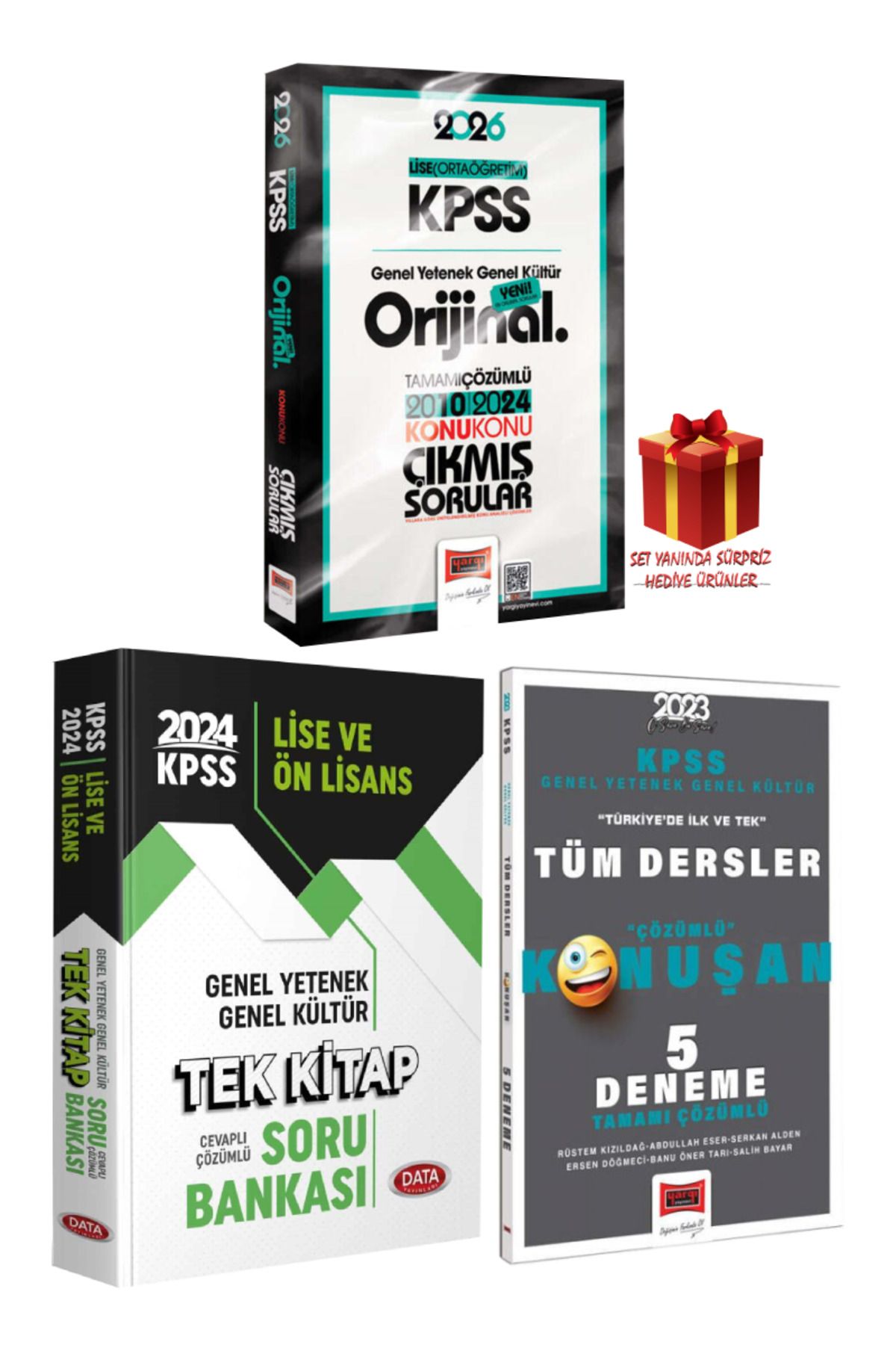 Yargı Yayınları 2026 KPSS Lise Orijinal 2010-2024 Konu Konu Çıkmış Sorular+ Tek Kitap Soru Bankası+ Deneme