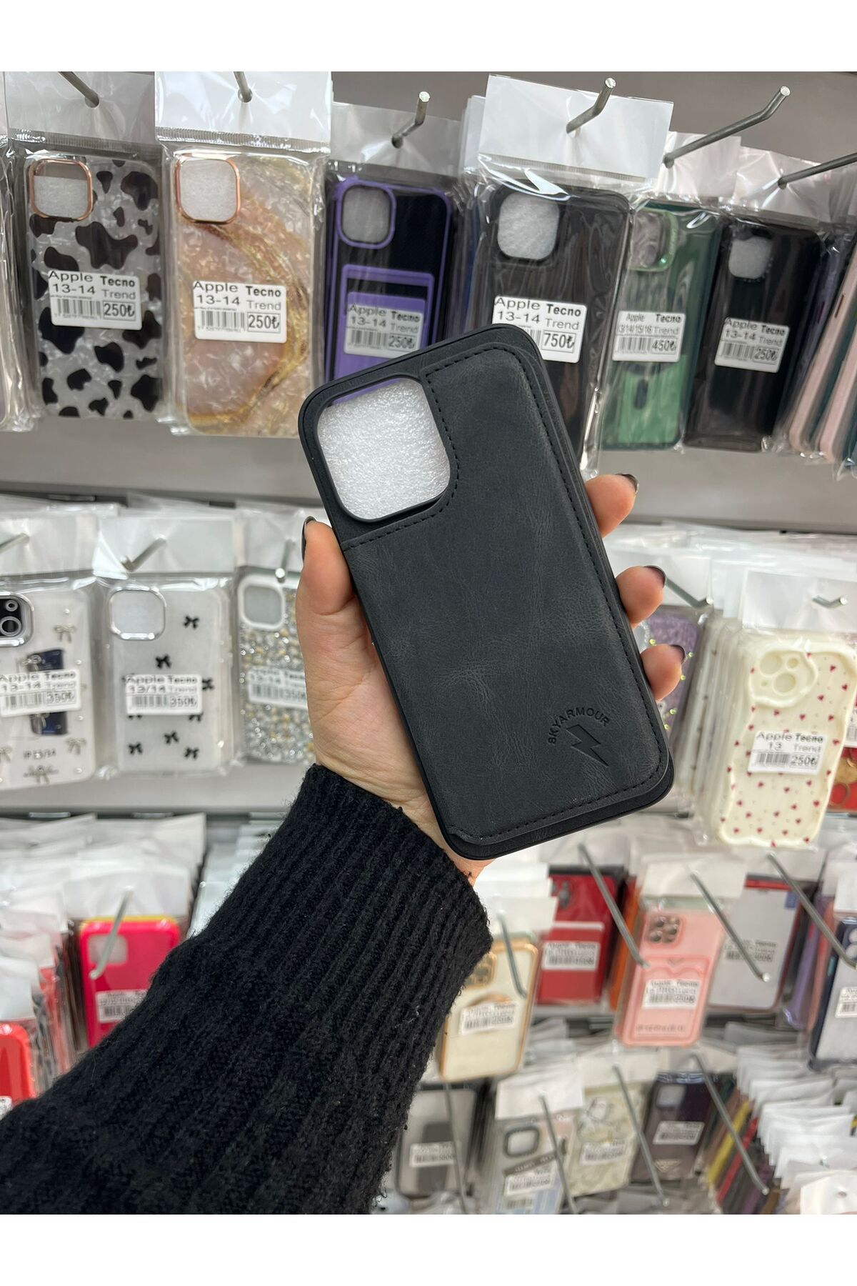 TECNOTREND Apple iPhone 14 pro max cüzdanlı deri silikon kılıf
