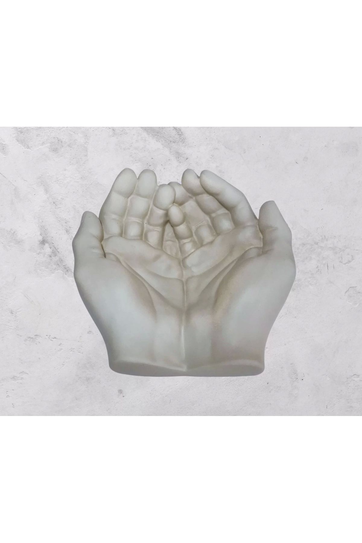 feifei Avuç İçi El Sanatı Dekoratif Tabak 15x15 Cm Bej