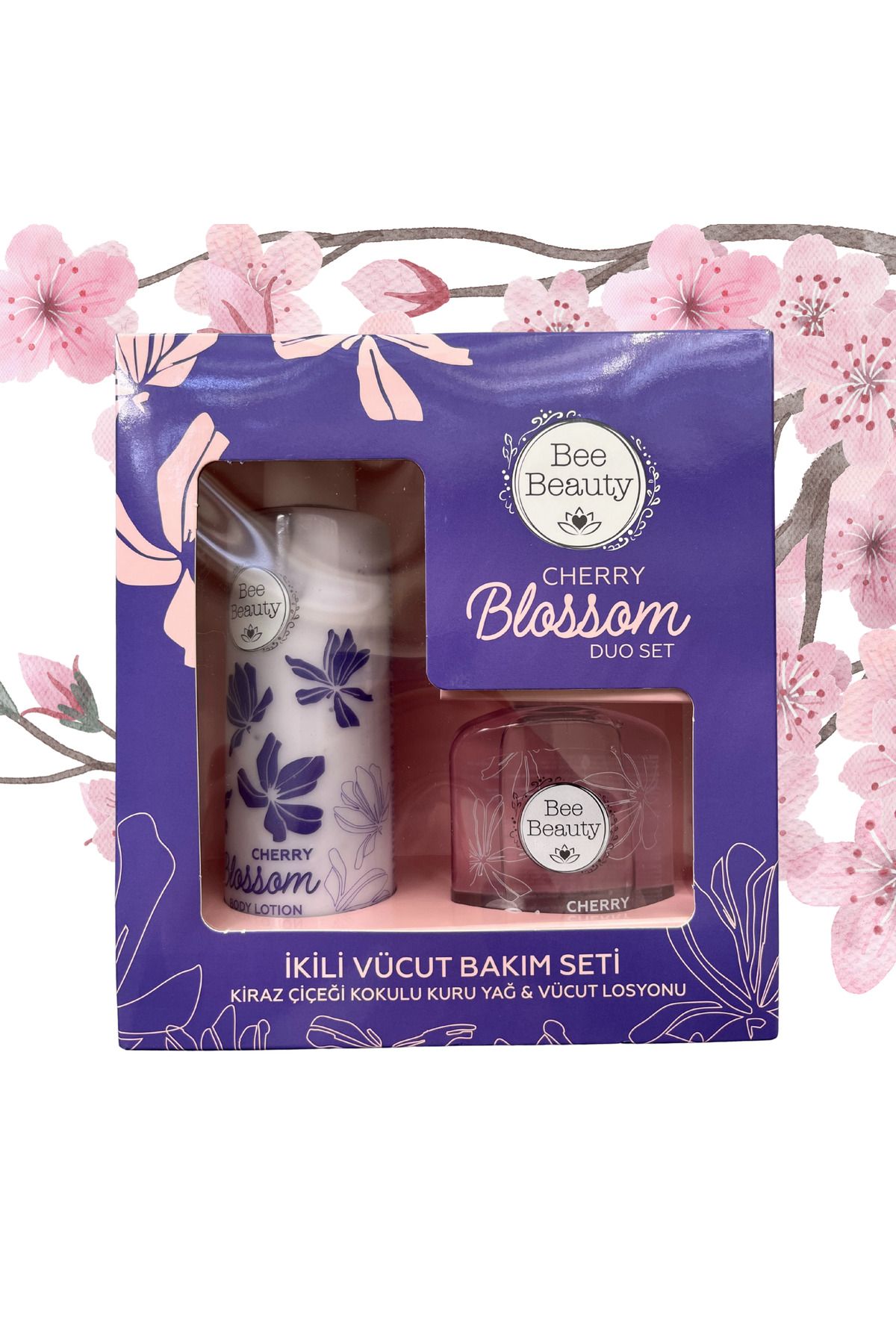 Bee Beauty Cherry Blossom İkili Vücut Bakım Seti - Anneler Günü Özel