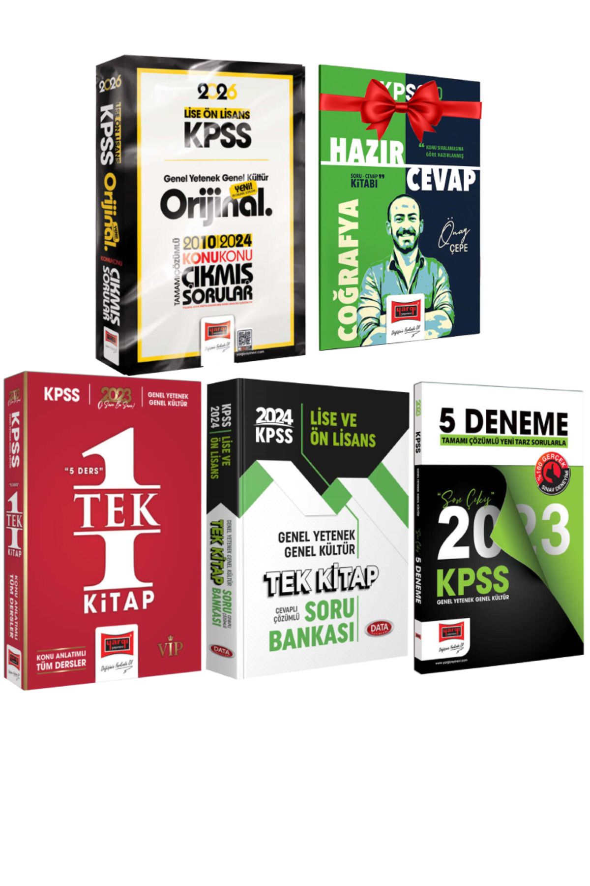 Yargı Yayınları 2026 KPSS Lise Ön Lisans Orijinal 2010-2024 Konu Konu Çıkmış Sorular+Konu Anlatımı+Soru Banka+Deneme