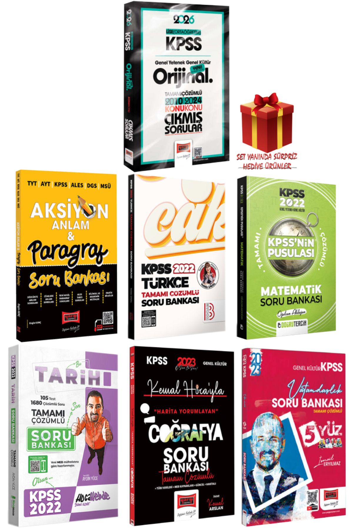 Yargı Yayınları 2026 KPSS Lise (Ortaöğretim) GYGK Orijinal Konu Çıkmış Sorular 2010-2024+Tüm Dersler Soru Bankası