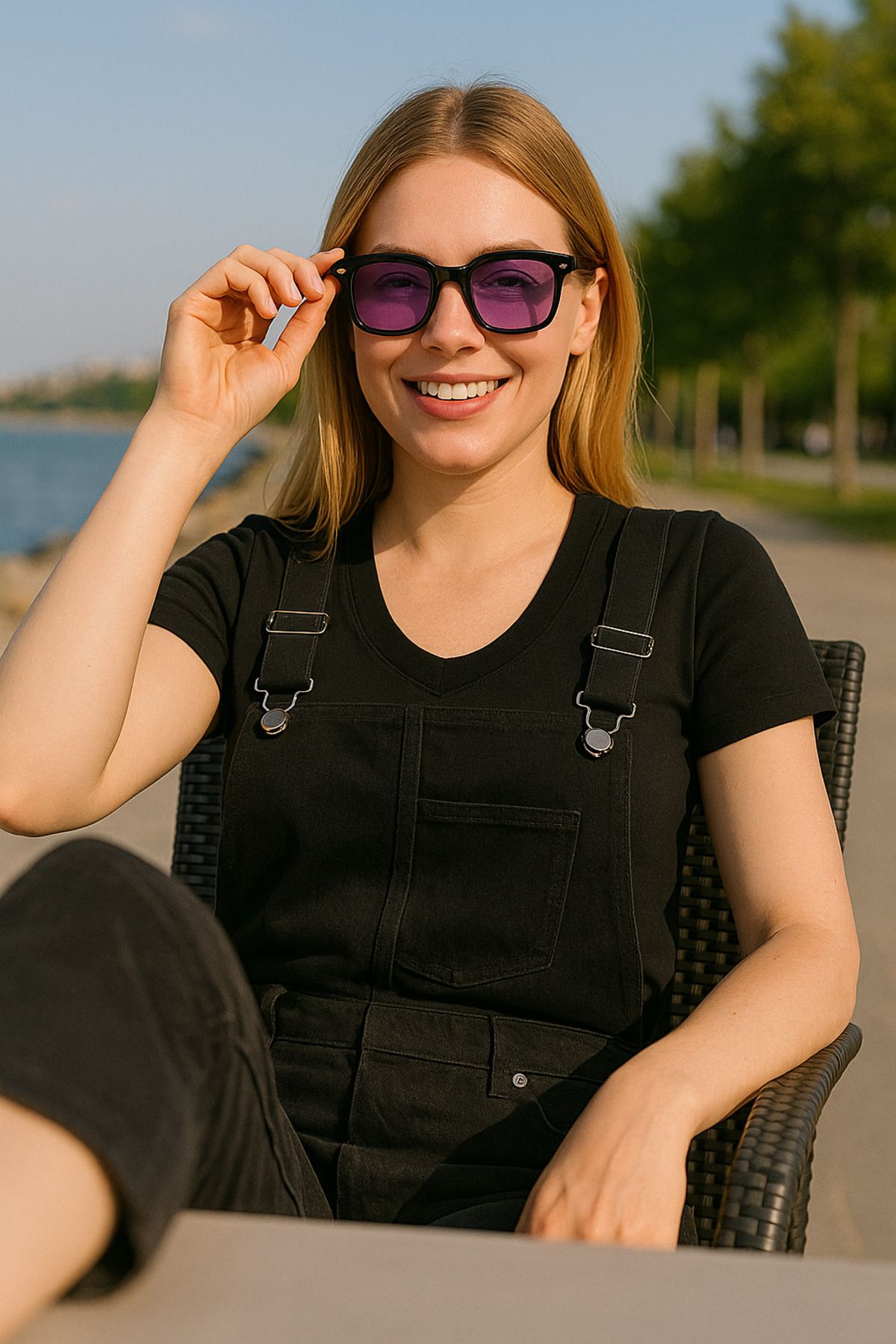 wesscollection Luna Mor Lens Güneş Gözlüğü