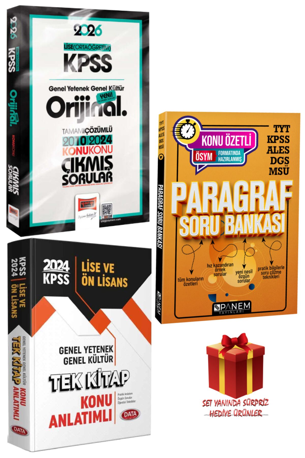 Yargı Yayınları 2026 KPSS Lise (Ortaöğretim) Orijinal Çıkmış Sorular 2010-2024+Tek Kitap Konu+Paragraf Soru Bankası