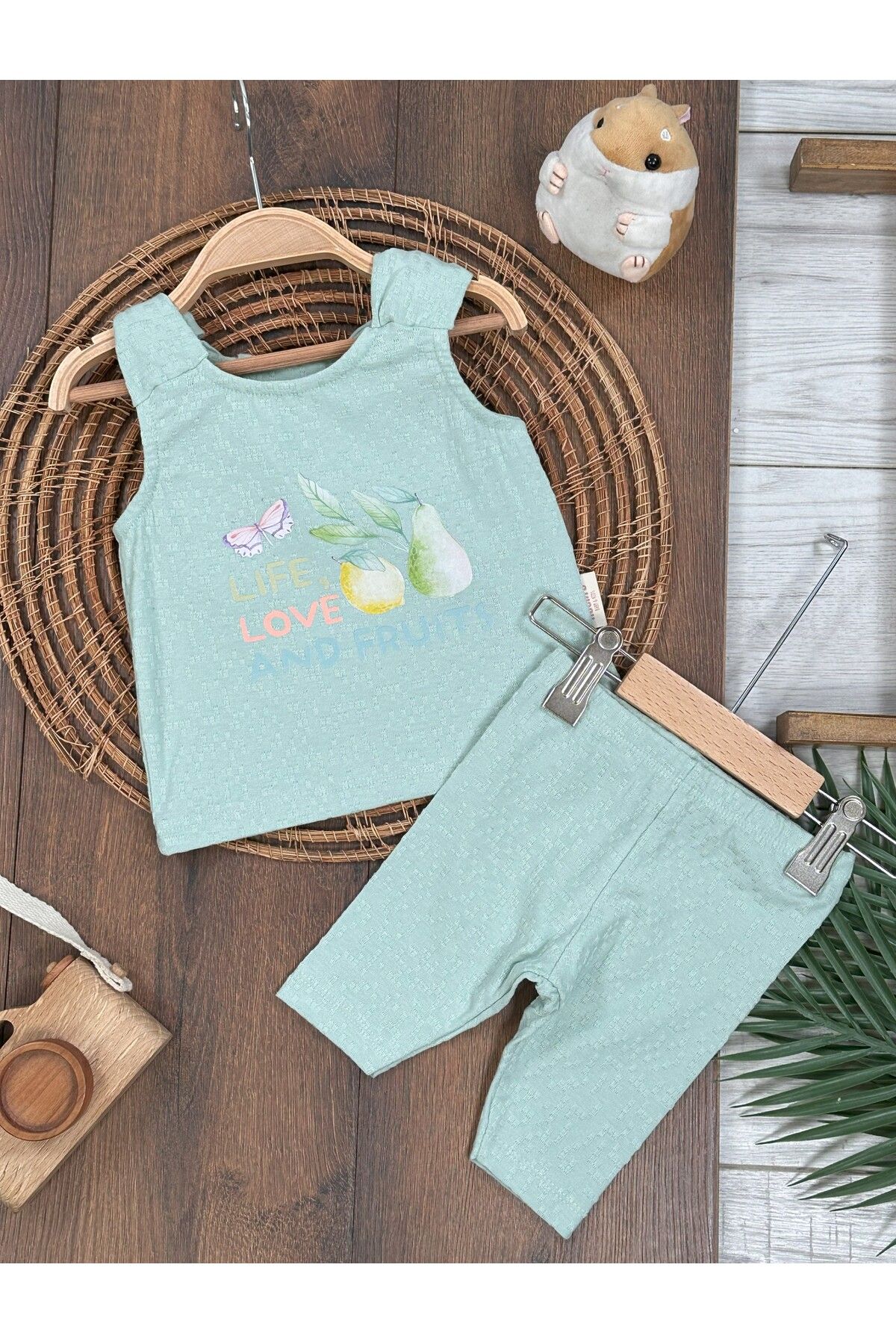 Baby Waka Baskılı Yazlık Kız Bebek Takım