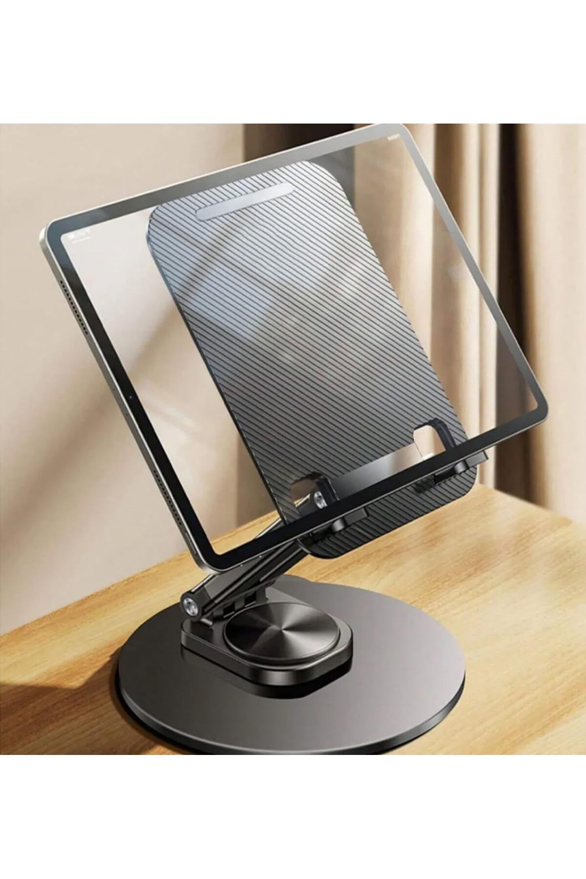 ÇAĞUR Dark Tok Alüminyum Stant Çok İşlevli Döner Tablet PC Akıllı Telefon Standı 11cm x 17 cm Masa