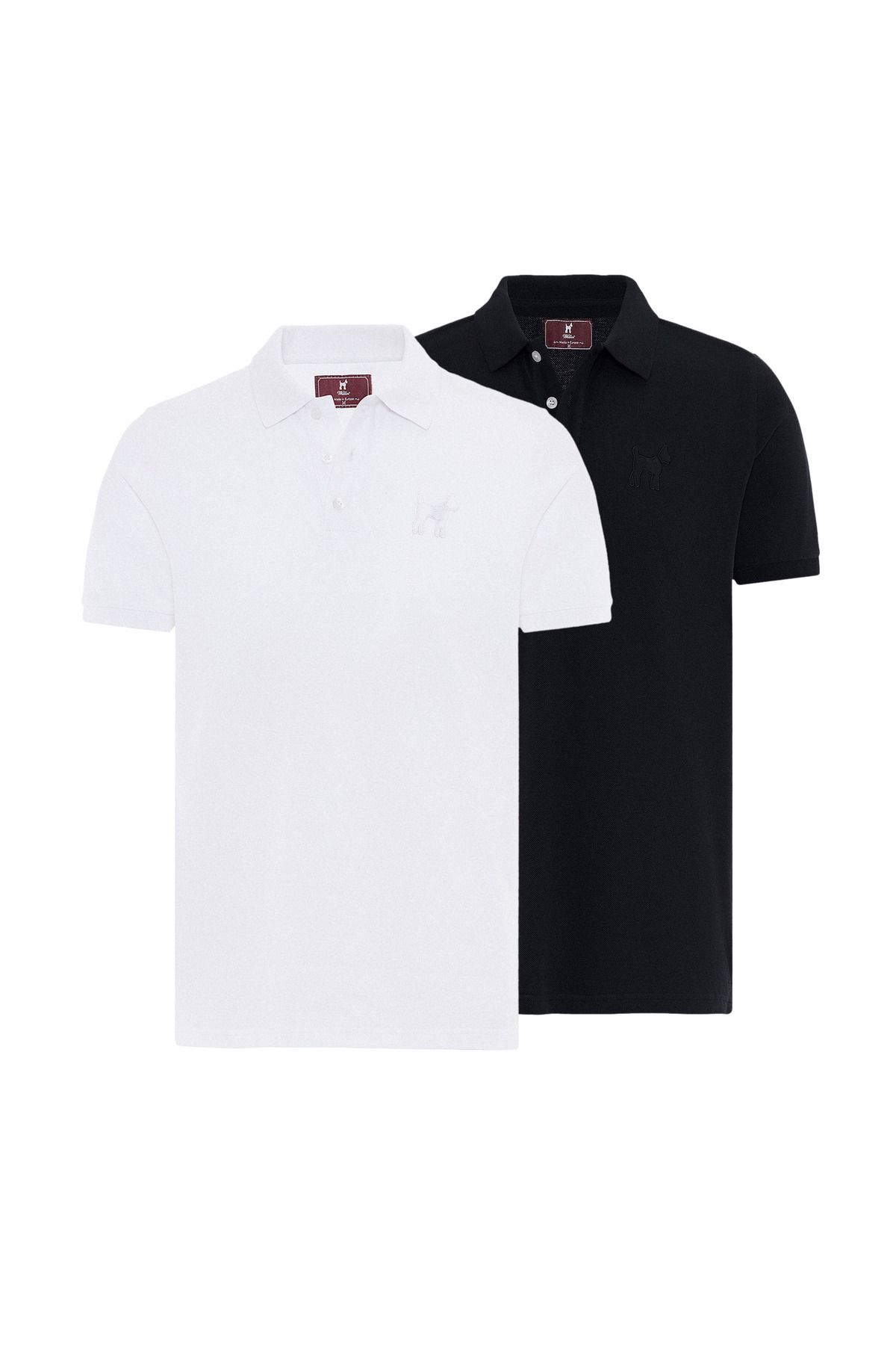 Williot Roman Erkek Regular Fit Polo Yaka T-Shirt 2'li