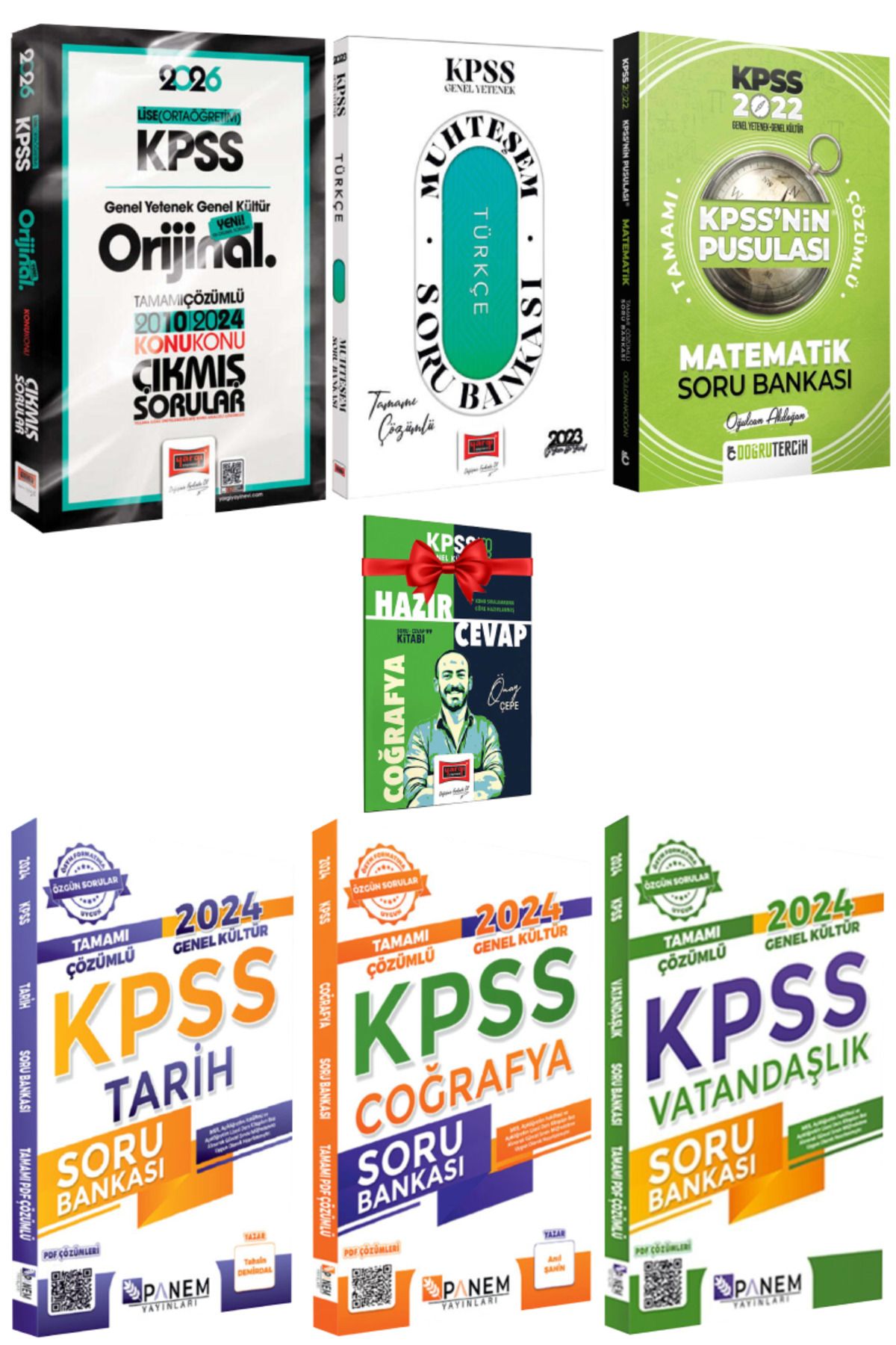 Yargı Yayınları 2026 KPSS Lise Orijinal 2010-2024 Konu Konu Çıkmış Sorular+ Panem- Doğru Tercih Soru Bankası+ Hediye