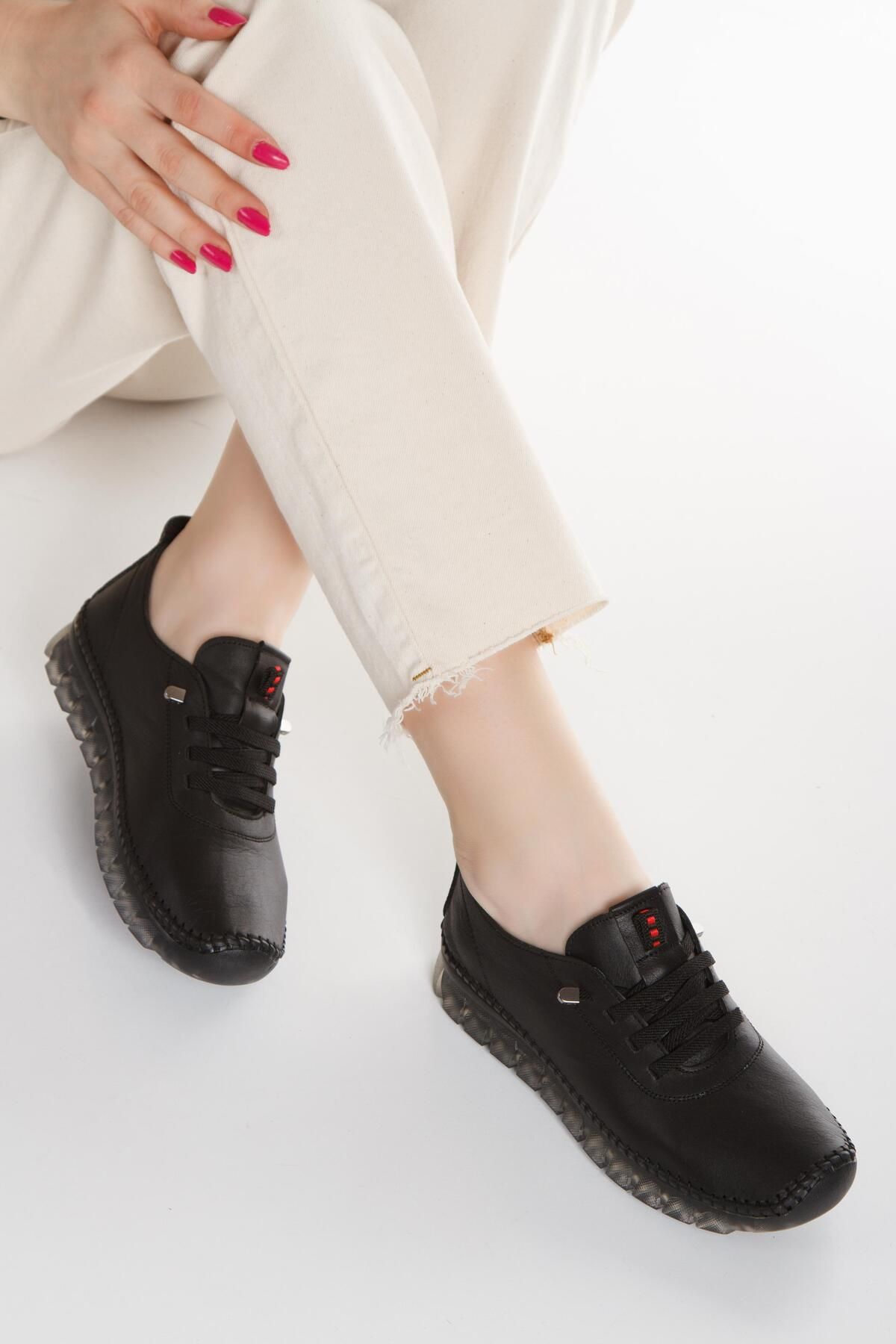Windy Shoes Kadın Yeni Sezon Hakiki Deri Günlük Ayakkabı