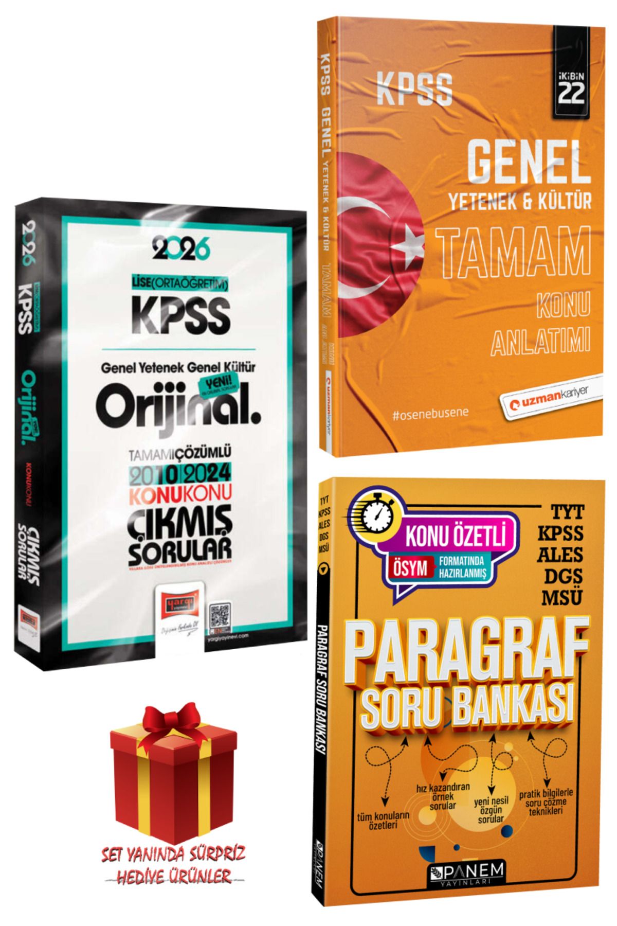 Yargı Yayınları 2026 KPSS Lise (Ortaöğretim) Orijinal Çıkmış Sorular 2010-2024+TAMAM Konu Anlatımı+Paragraf Soru B.