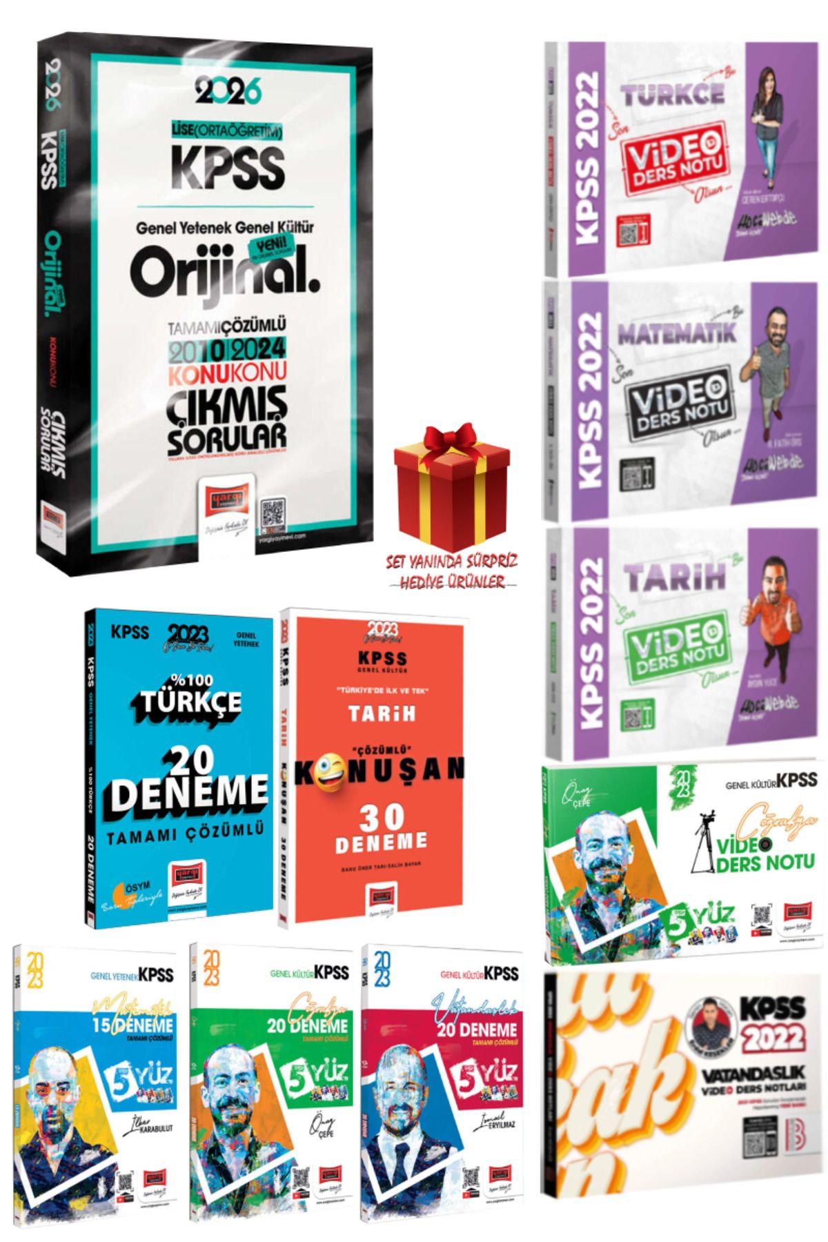 Yargı Yayınları 2026 KPSS Lise Orijinal 2010-2024 Konu Konu Çıkmış Sorular+Hoca Webde Video Ders Defteri-Deneme