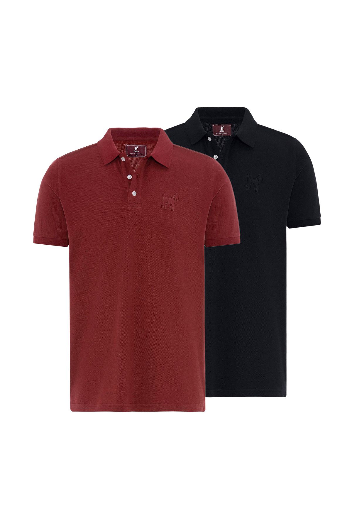 Williot Roman Erkek Regular Fit Polo Yaka T-Shirt 2'li