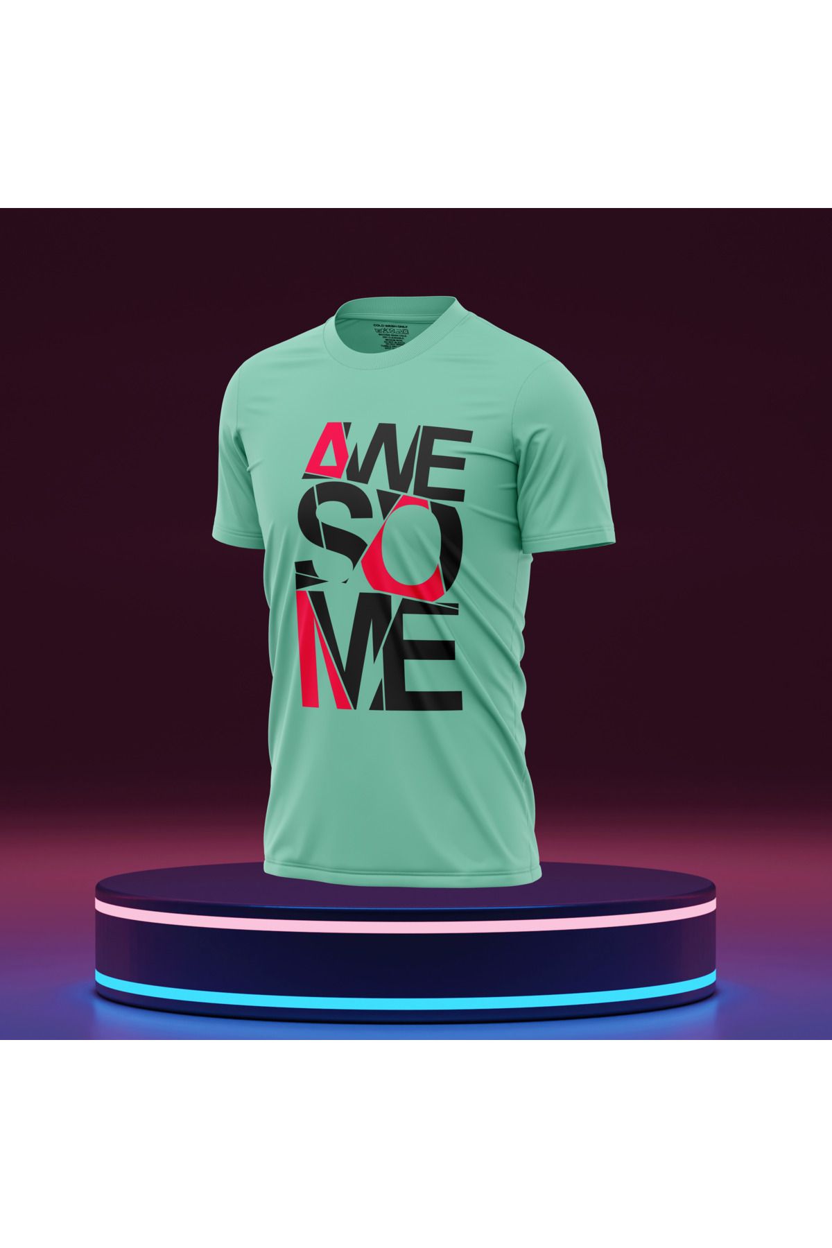 Bulvar Lee Erkek Sıfır Yaka Baskılı Yazlık T-Shirt