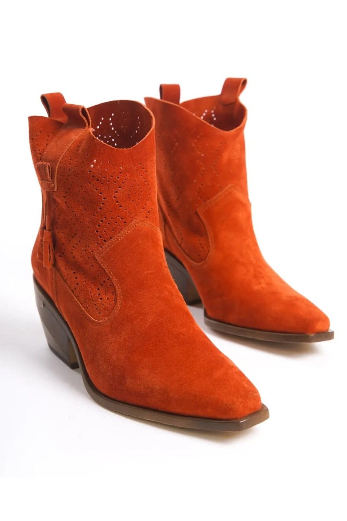 gumushoe Kadın Hakiki Deri Western Bot 7180